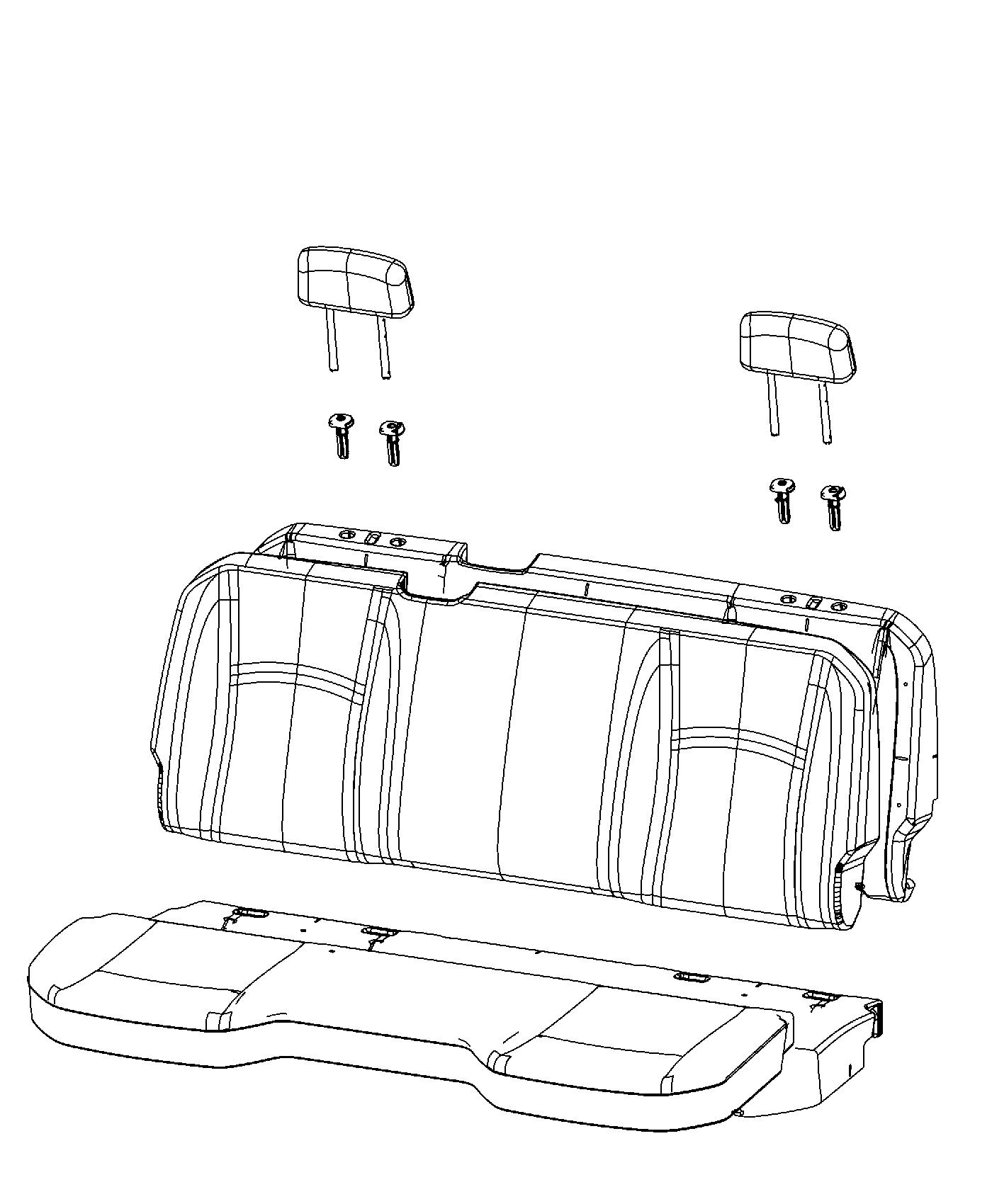 Crew Cab - Bench. Diagram