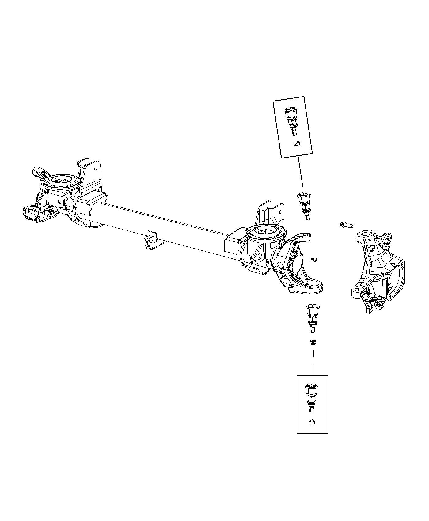 Diagram Housing, Axle. for your 2000 Chrysler 300  M 