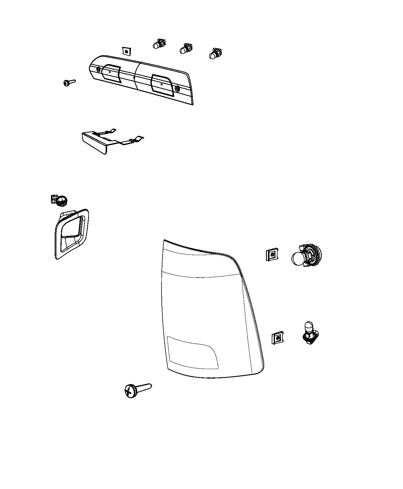 Diagram Lamps, Rear. for your Chrysler 300  M