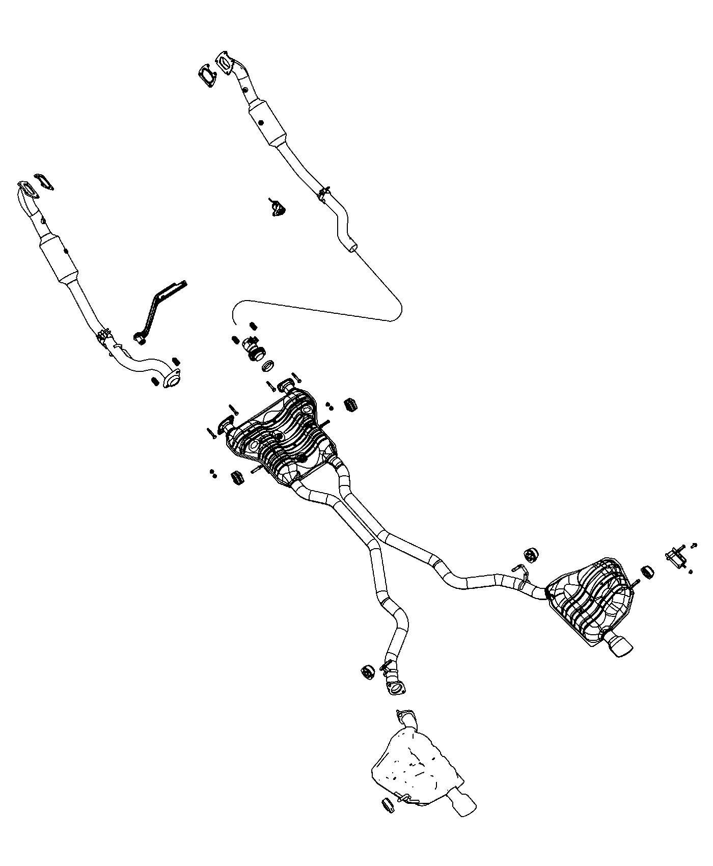 Exhaust System Dual. Diagram