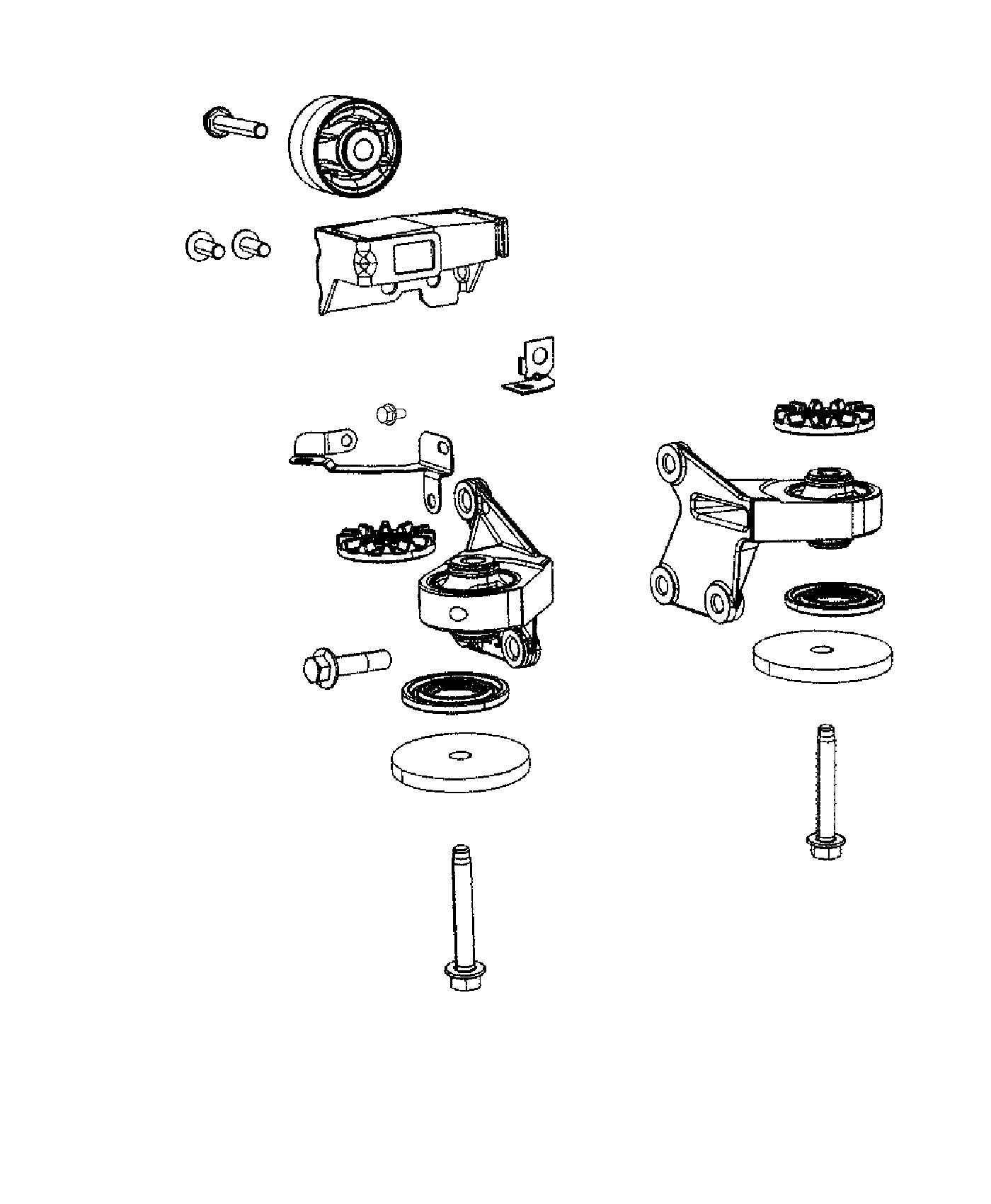 Diagram Rear Axle Mounting. for your Jeep Patriot  