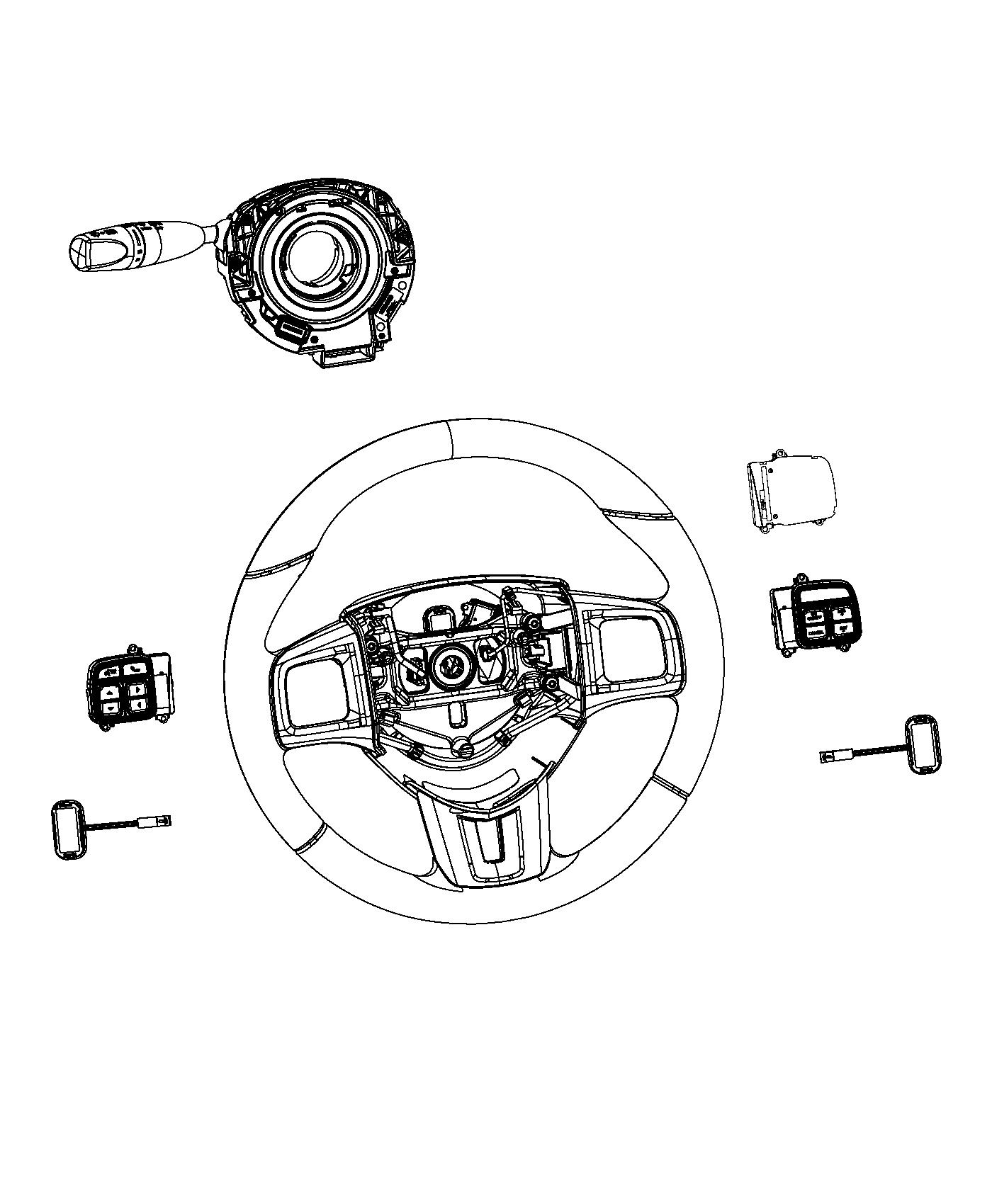 Switches, Steering Column and Wheel. Diagram