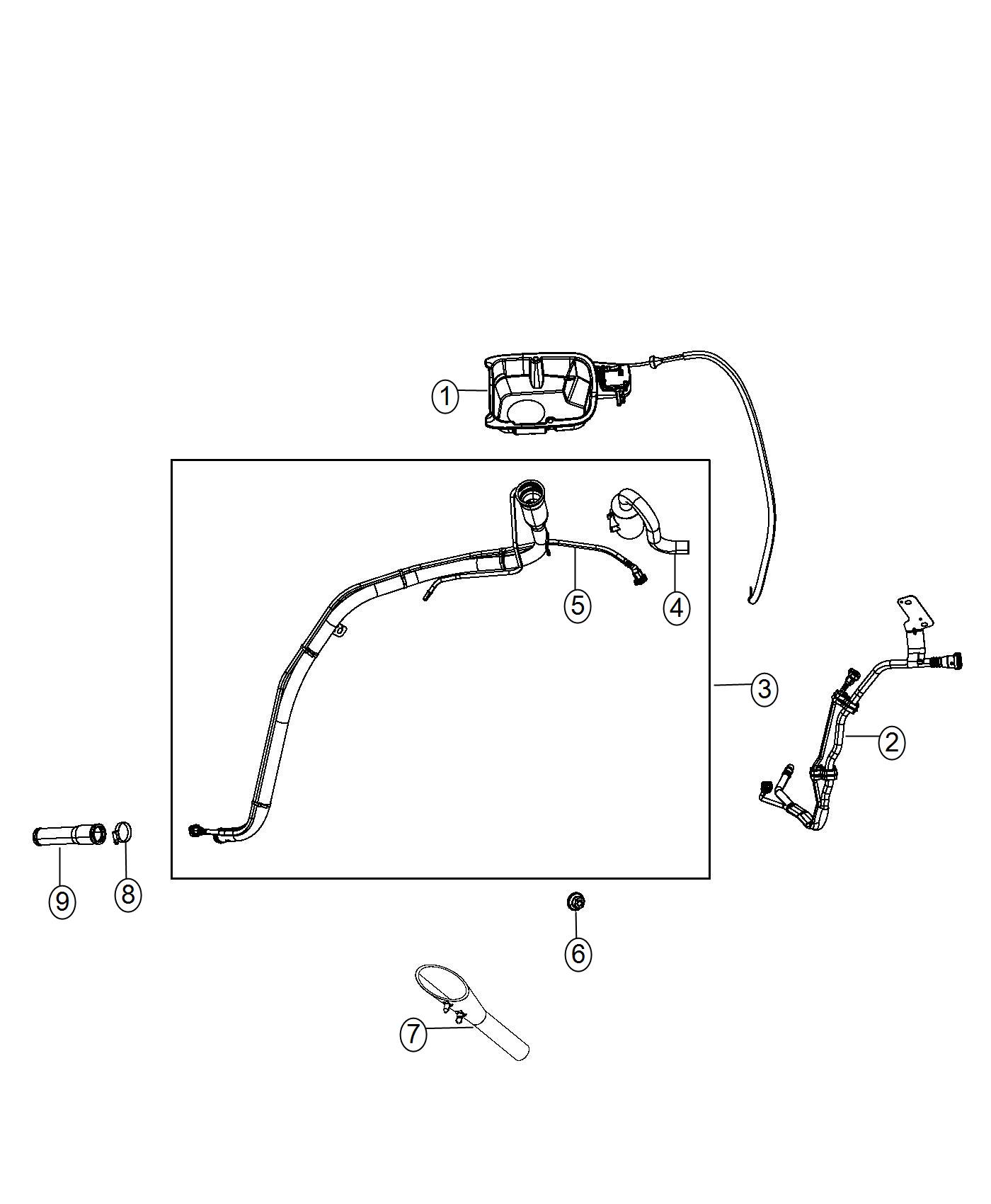 Fuel Tank Filler Tube. Diagram