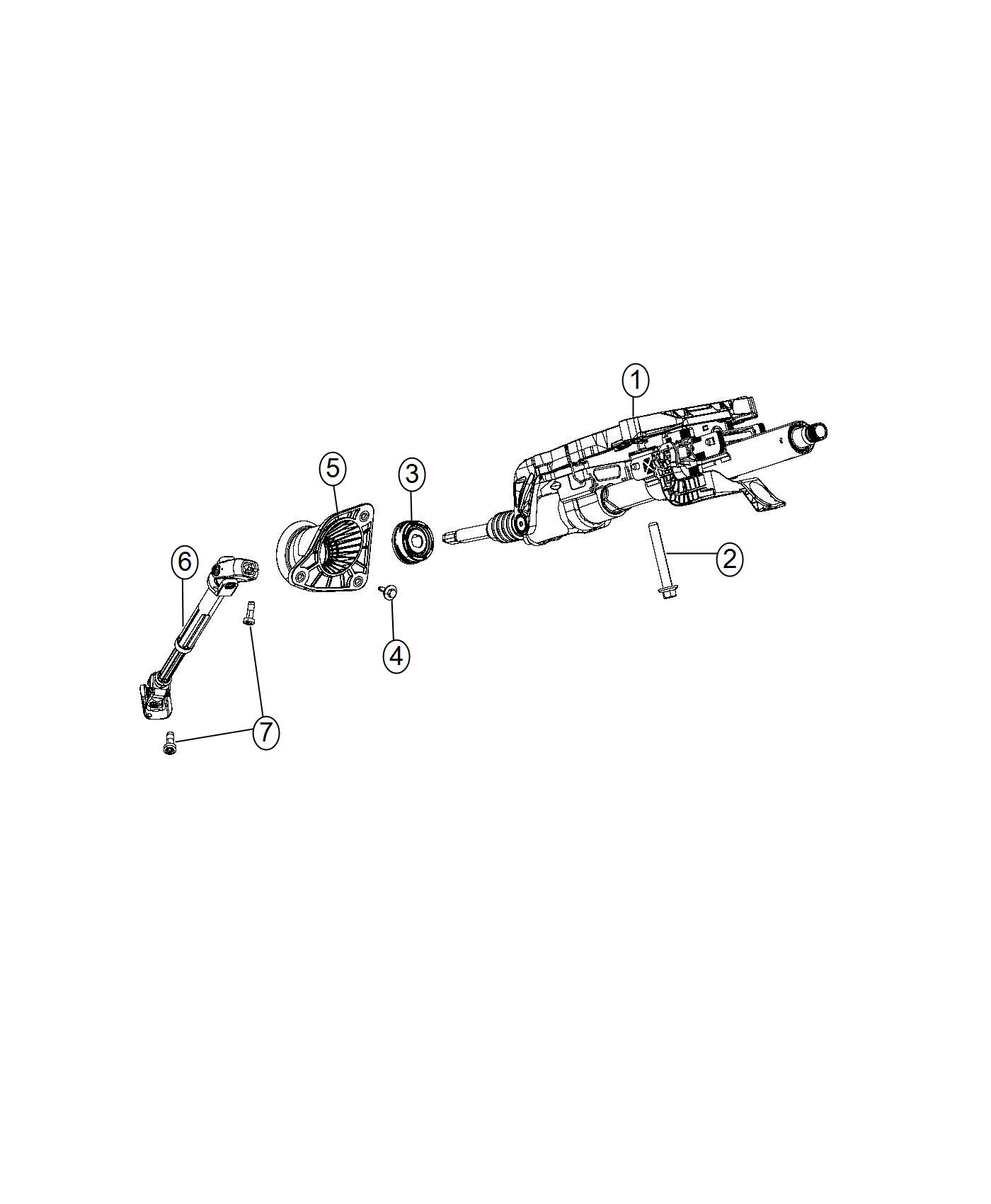 Diagram Steering Column. for your 2010 Jeep Grand Cherokee   