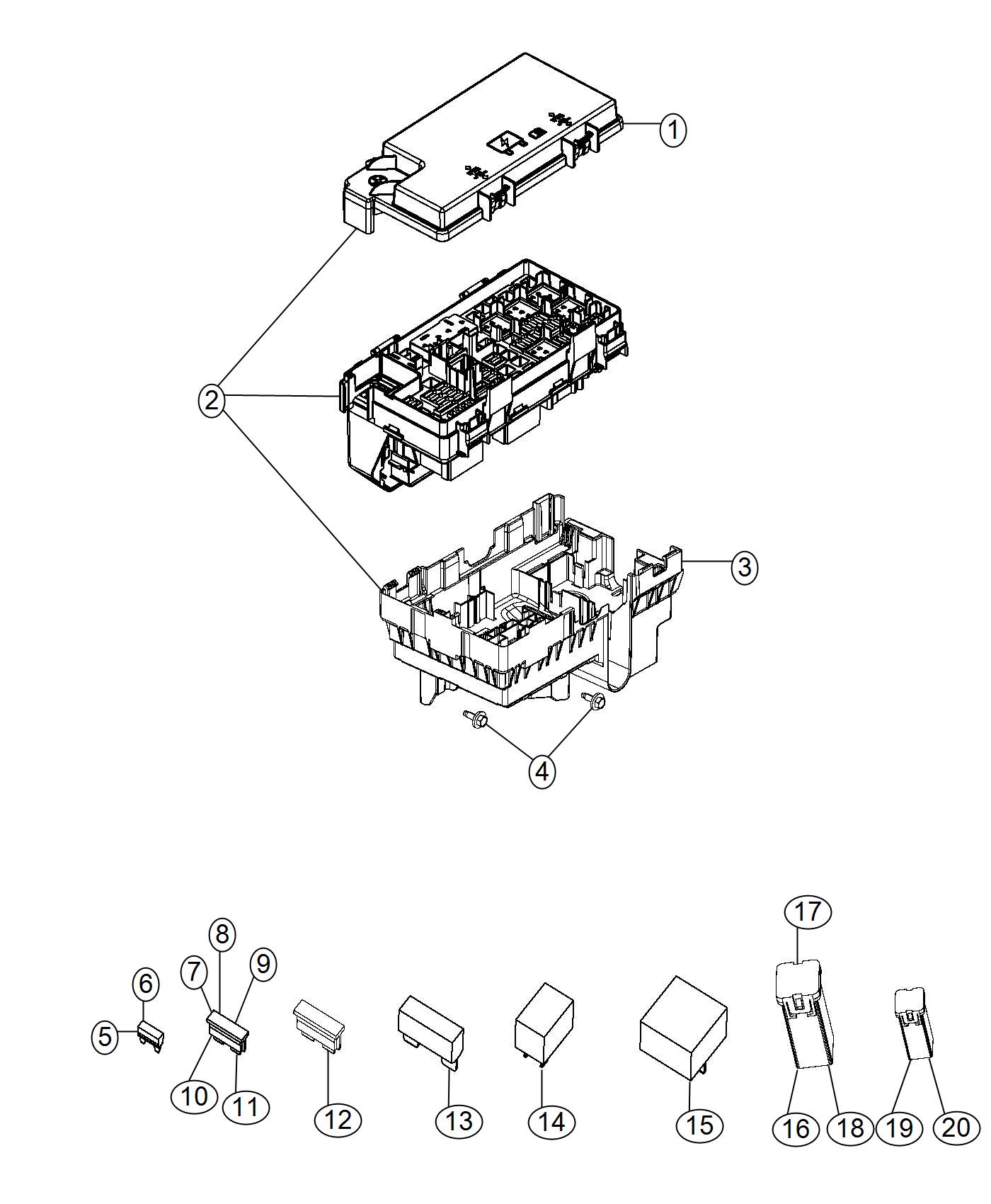 Power Distribution Center, Intelligent. Diagram