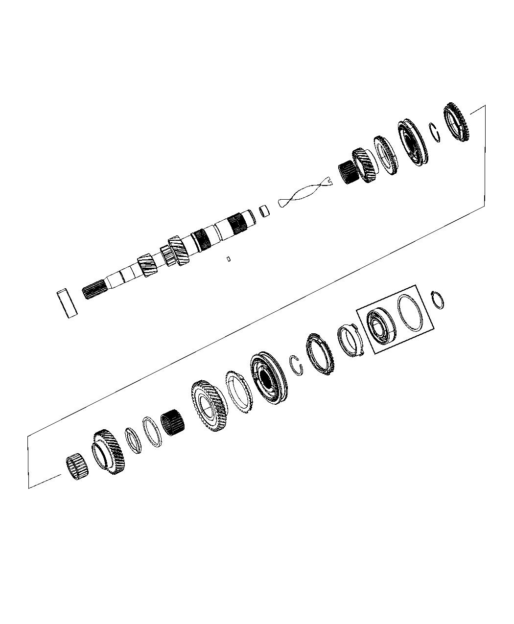 Diagram Input Shaft Assembly. for your Jeep Compass  