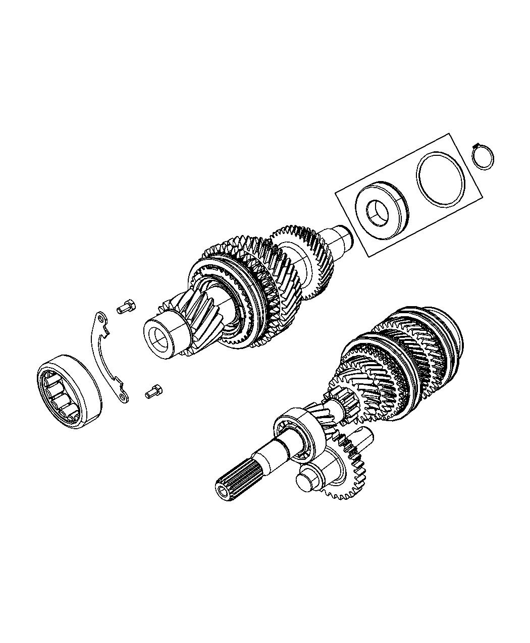 Diagram Counter Shaft Assembly. for your 2014 Jeep Compass   