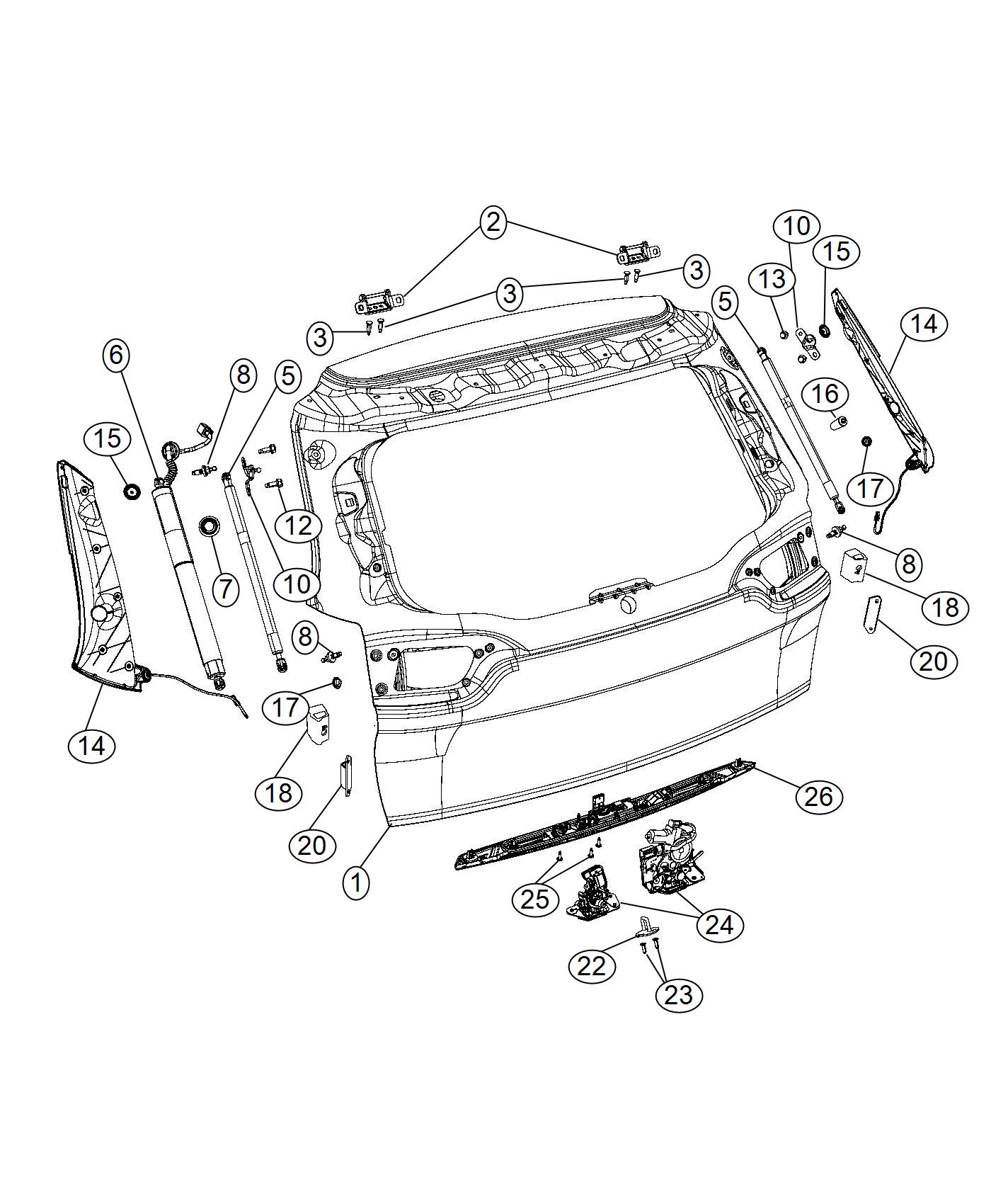 Liftgate. Diagram