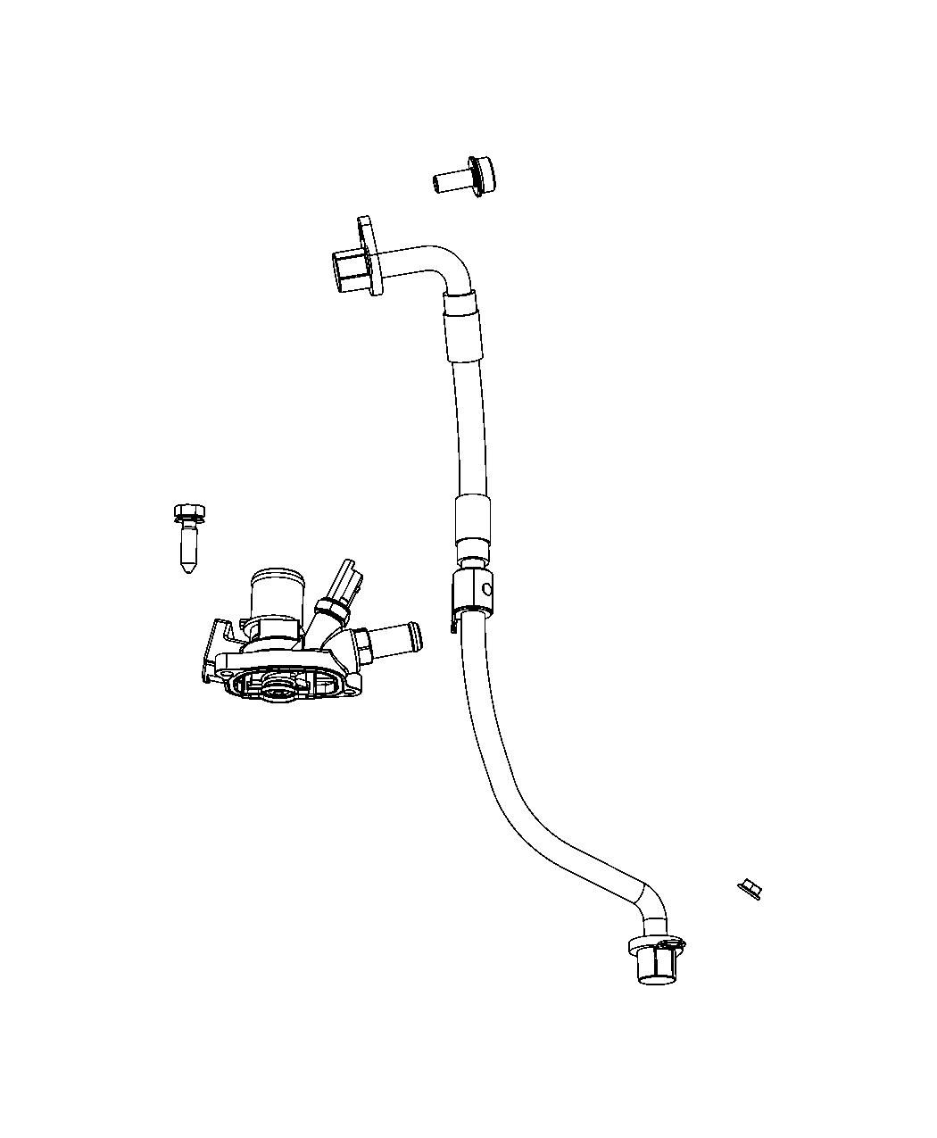 Diagram Thermostat and Related Parts. for your 2002 Chrysler 300  M 