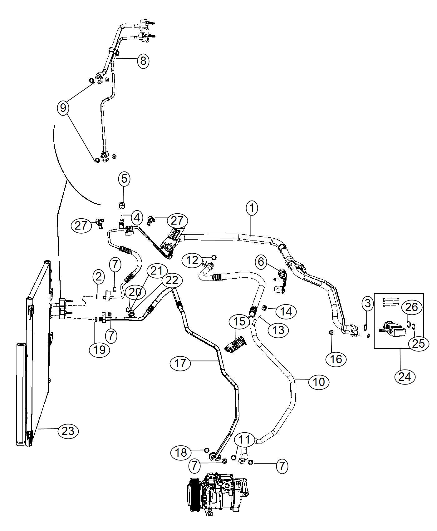 A/C Plumbing. Diagram