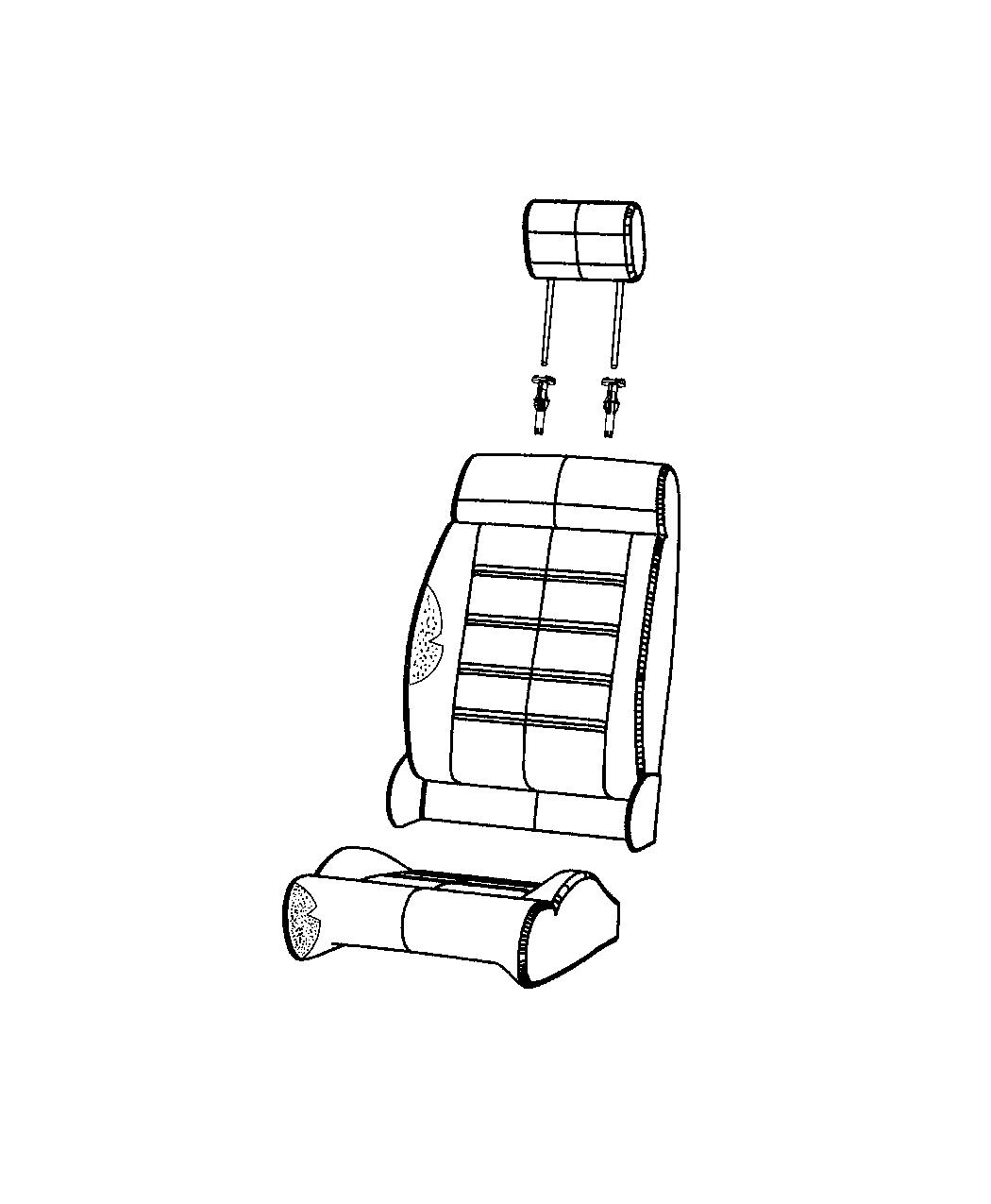 Front Seat - Bucket - Trim Code [F7]. Diagram