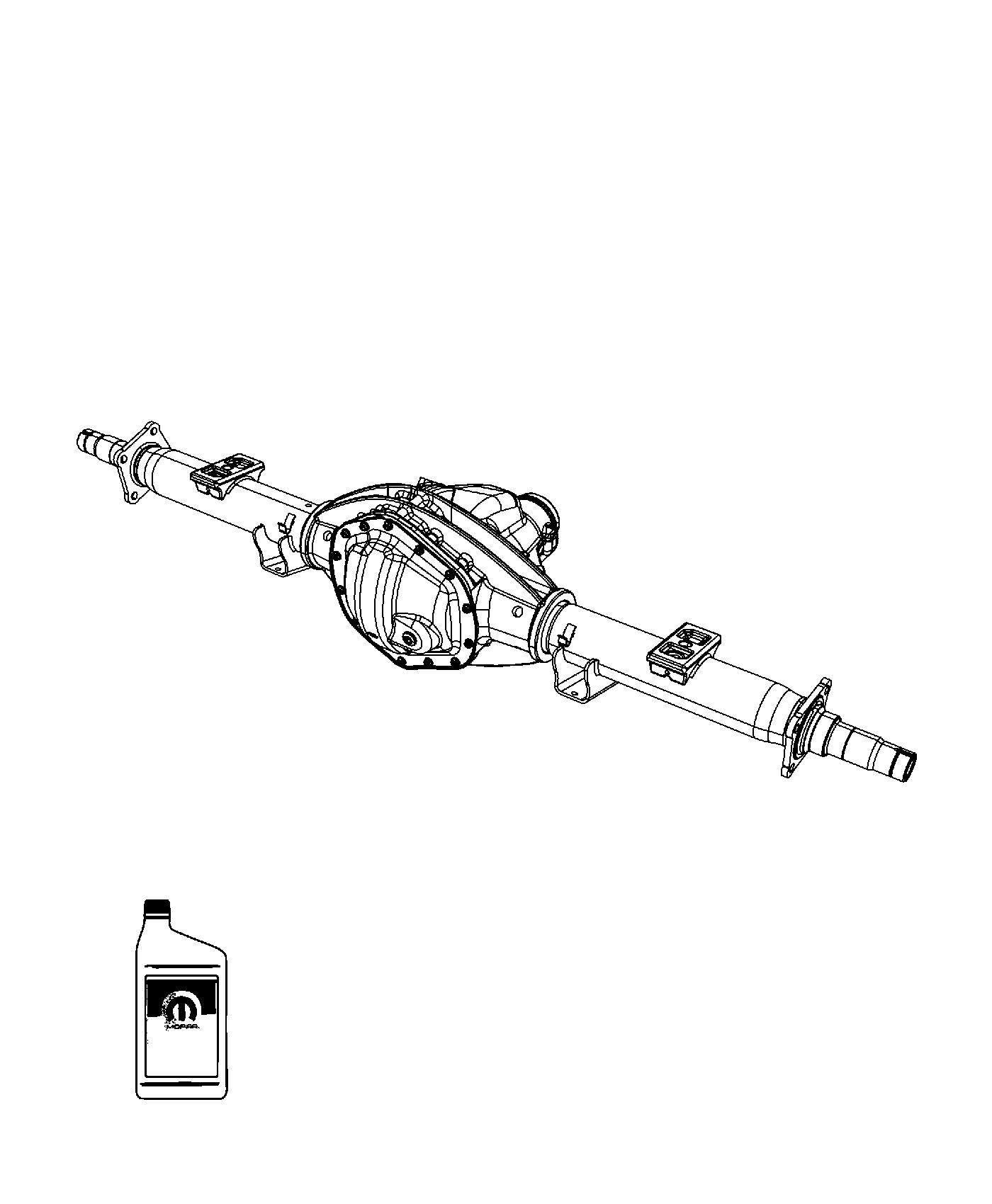 Diagram Axle Assembly. for your 1997 Dodge Dakota   