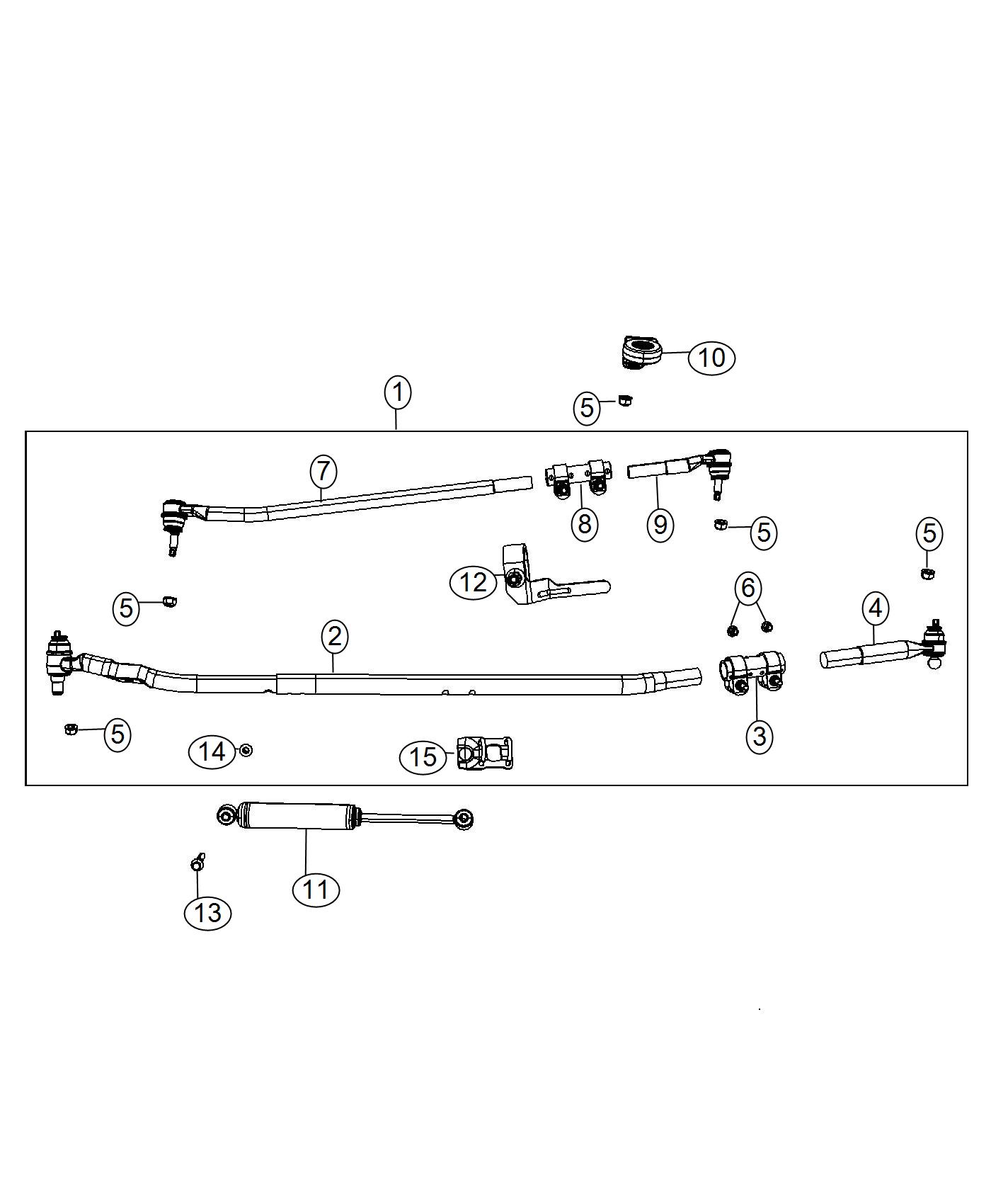 Diagram Steering Linkage. for your 2010 Dodge Ram 2500   