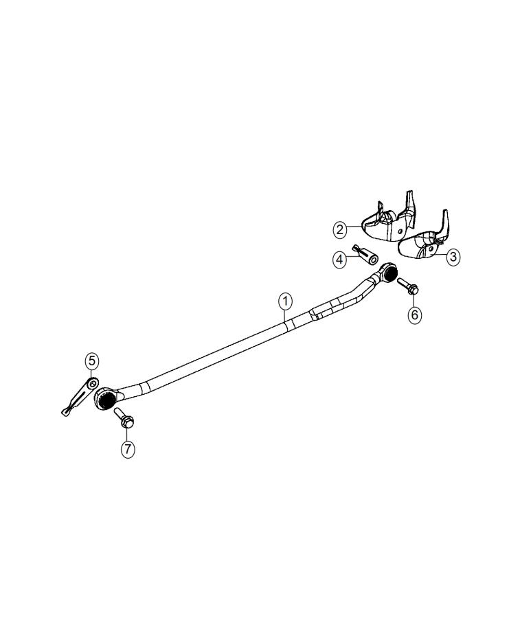 Diagram Track Bar,Front. for your Chrysler 300  M