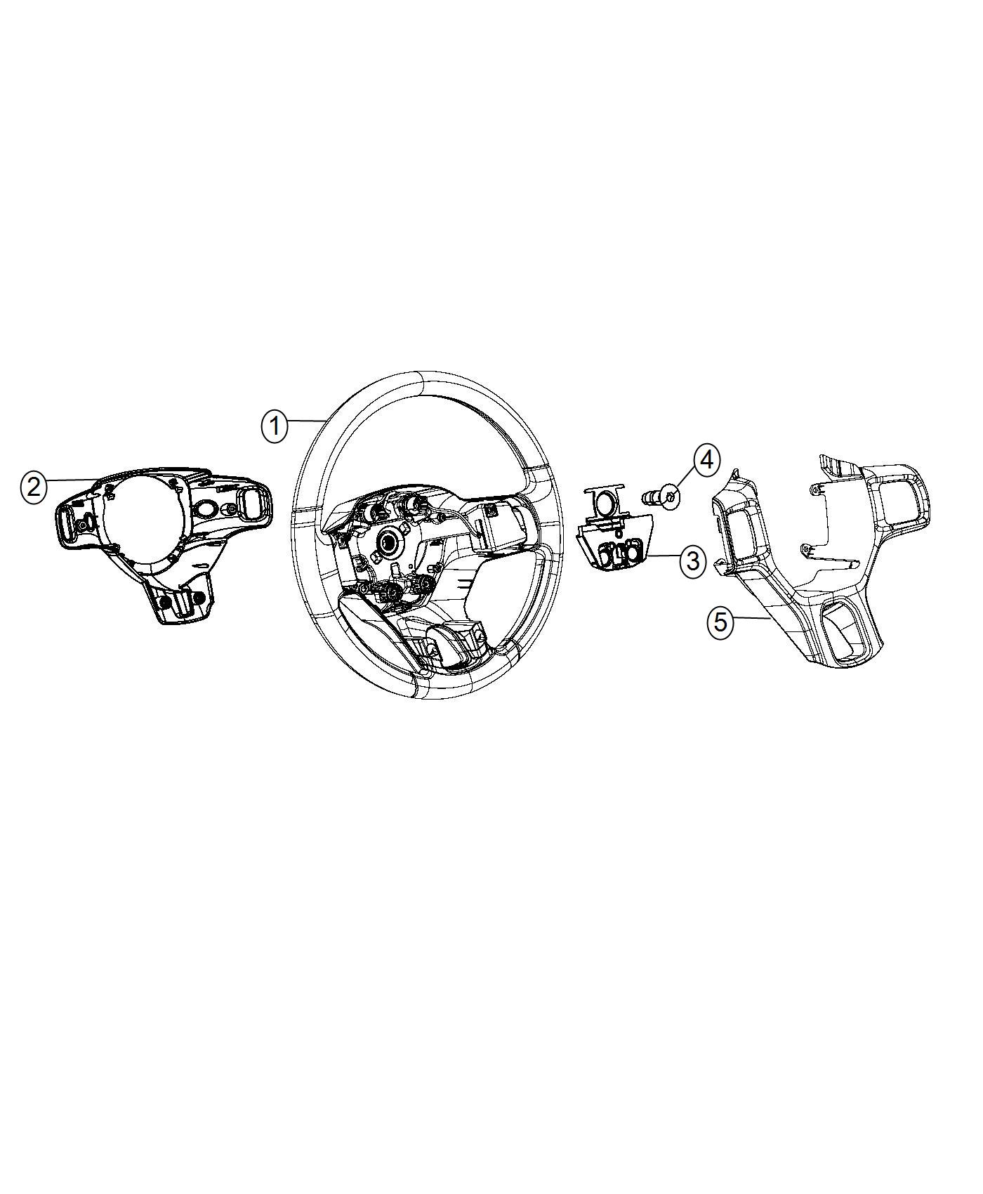 Diagram Steering Wheel Assembly. for your 2012 Ram 3500   