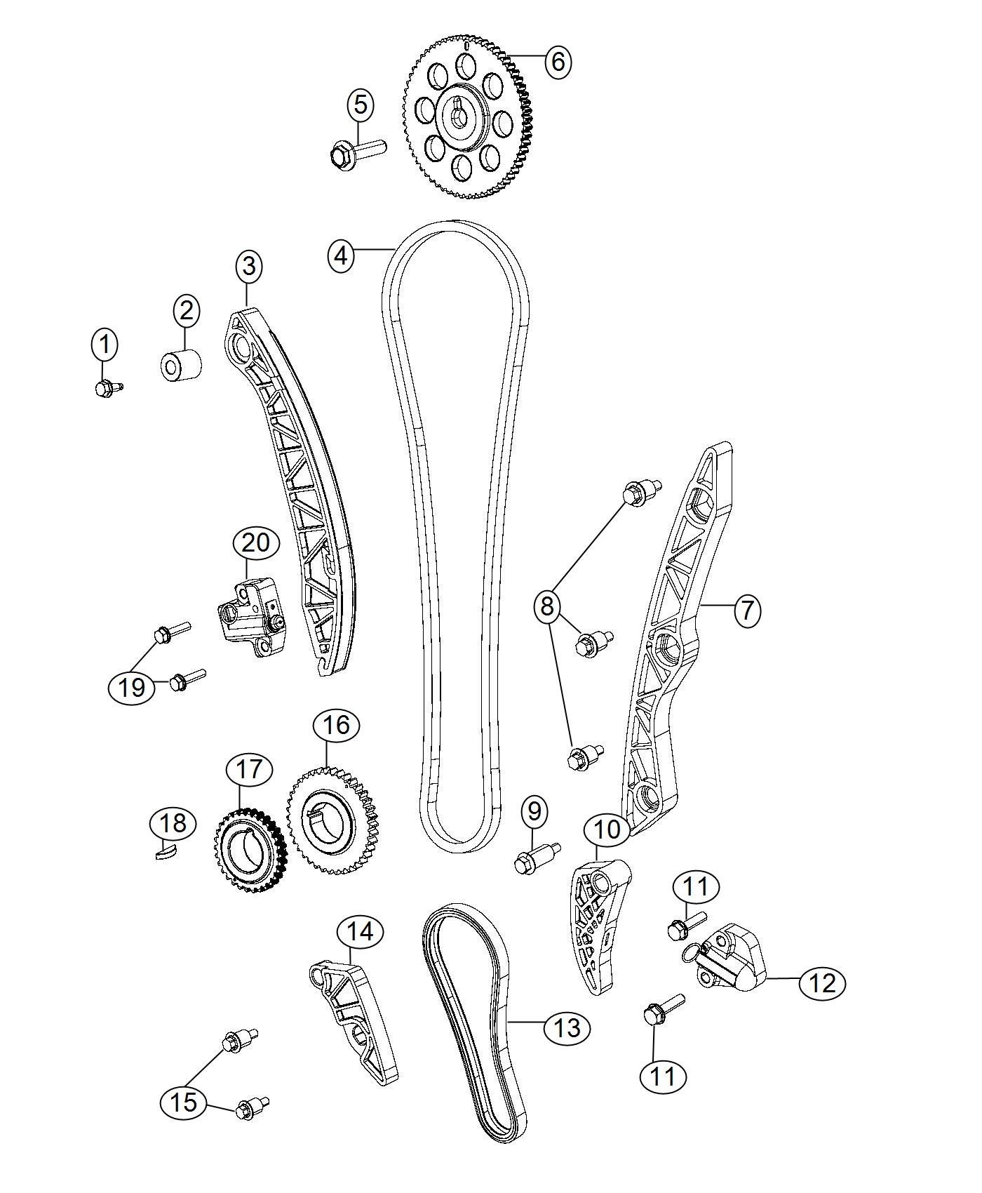 Diagram Timing System 2.4L [2.4L I4 MultiAir Engine]. for your 2012 Dodge Dart   