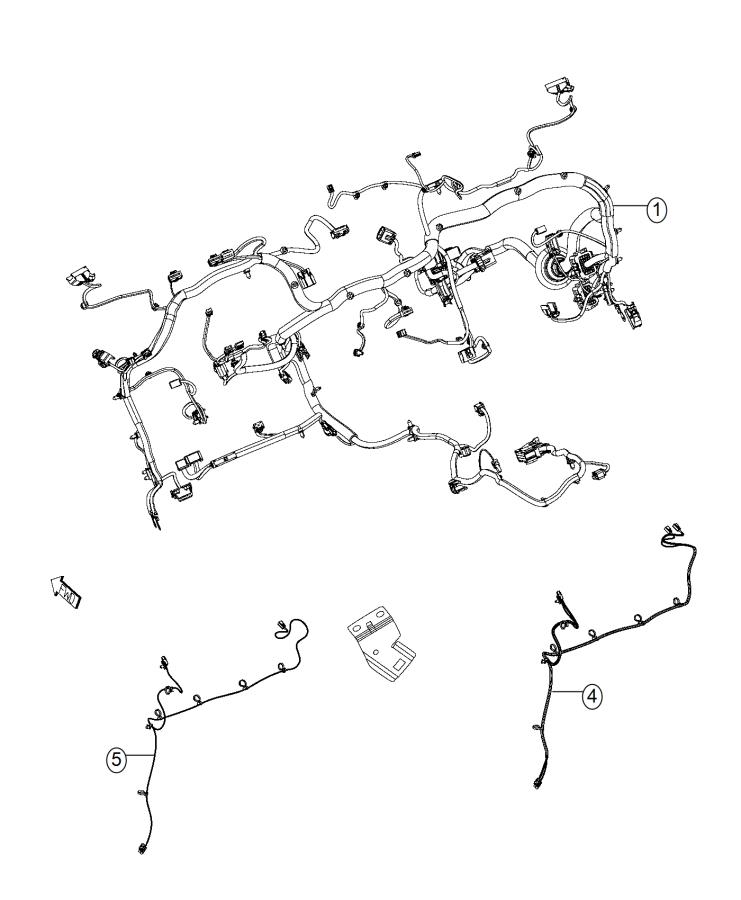 Diagram Wiring, Instrument Panel. for your 2021 Ram 1500  Tradesman Crew Cab 