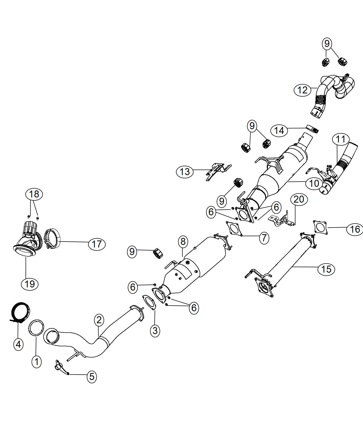 Exhaust System. Diagram