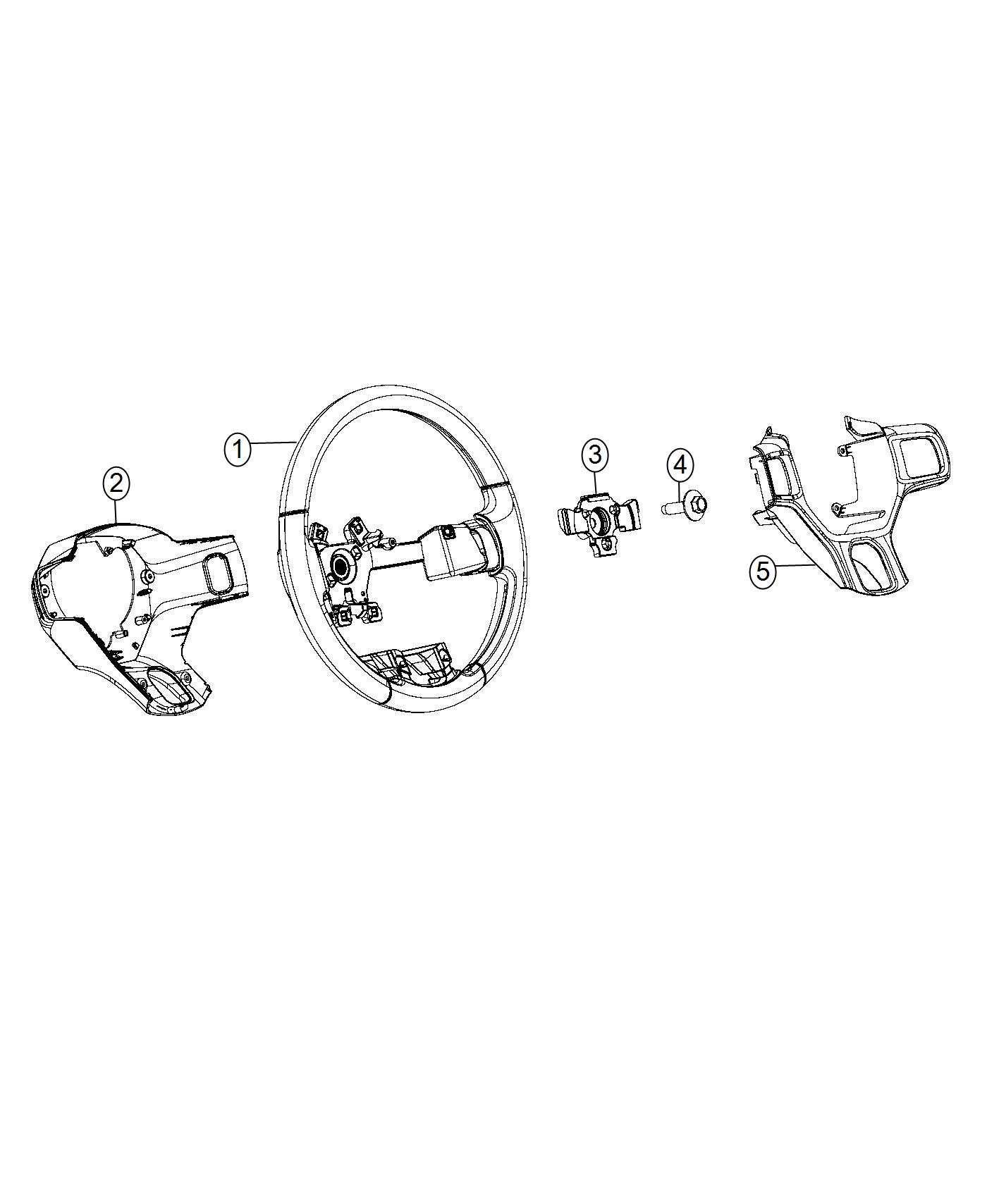 Diagram Steering Wheel Assembly. for your 2003 Ram 3500   