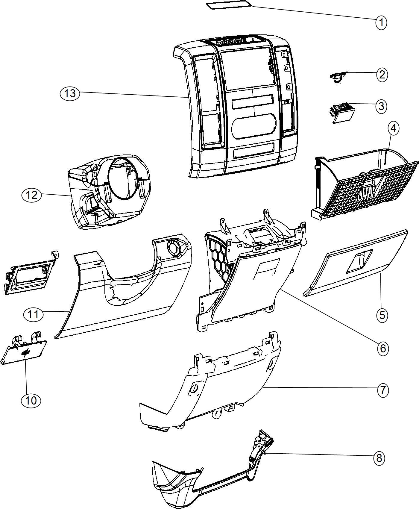 Instrument Panel Trim [Lower]. Diagram