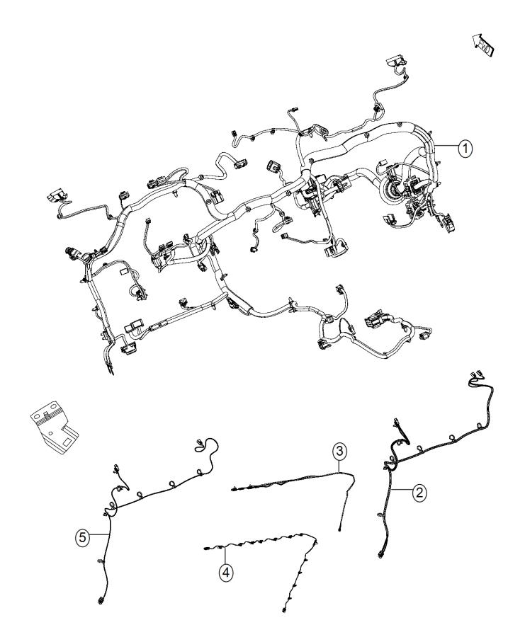 Diagram Wiring, Instrument Panel. for your 2021 Ram 1500  Tradesman Crew Cab 