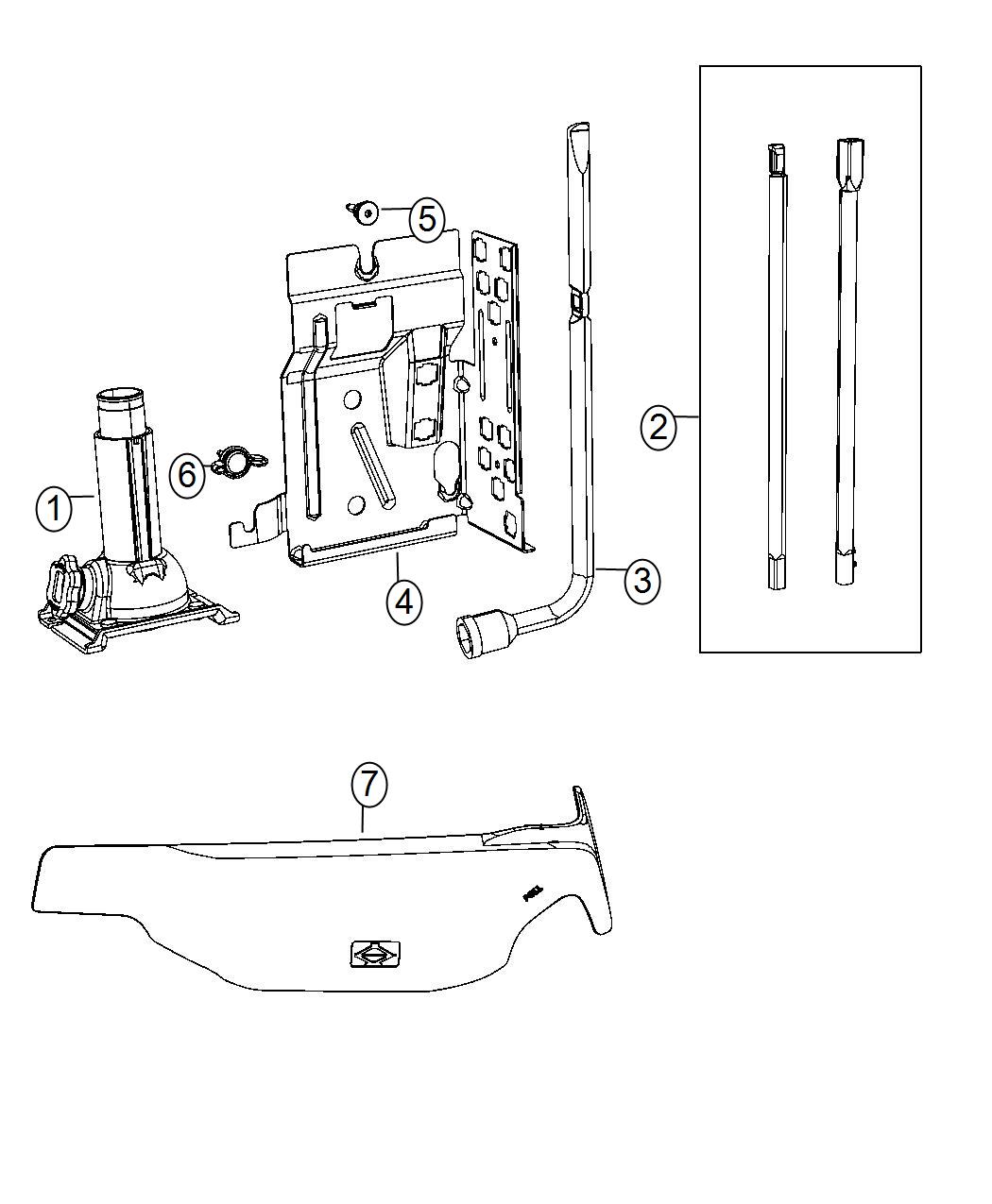 Diagram Jack Assembly And Tools. for your 2023 Ram 1500   