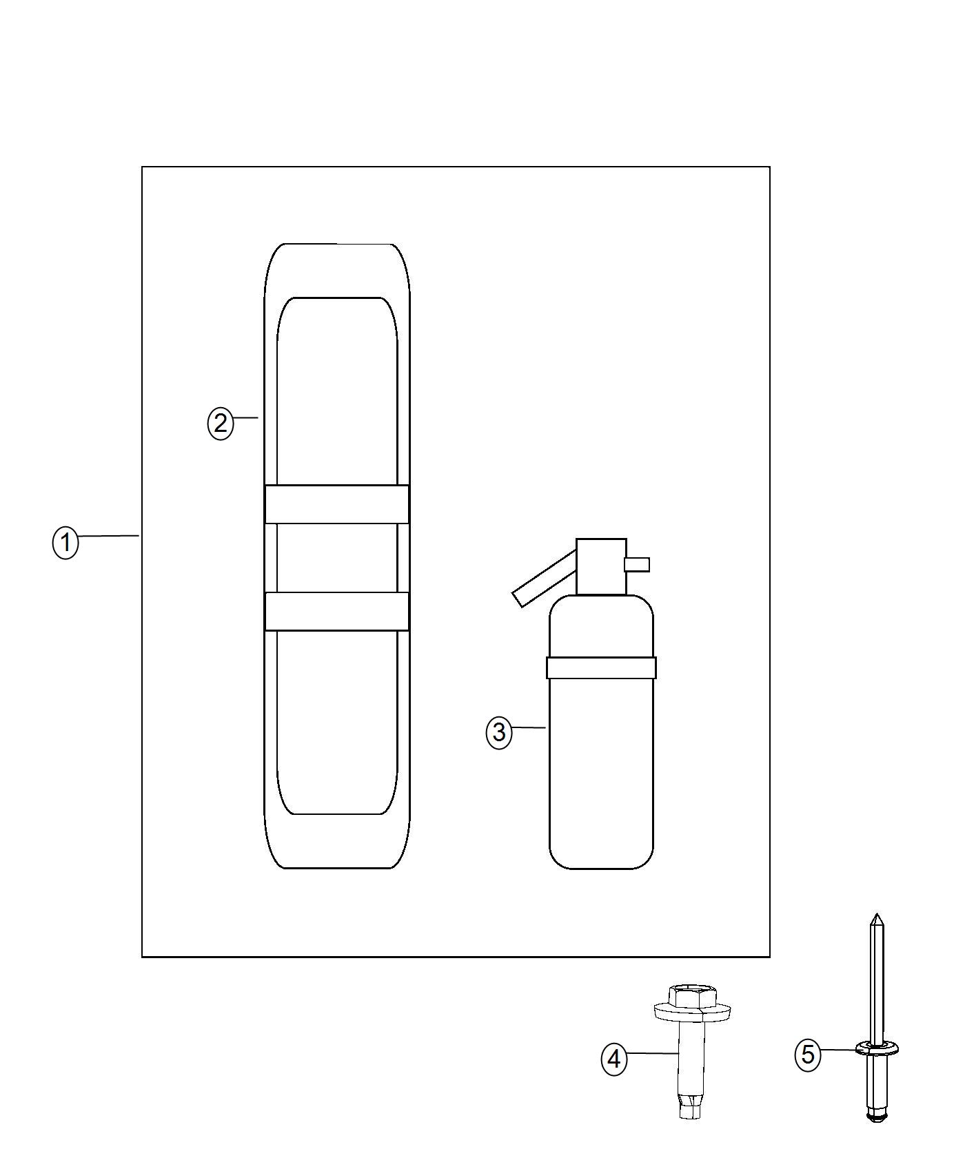 Diagram Emergency Kit. for your Ram 2500  