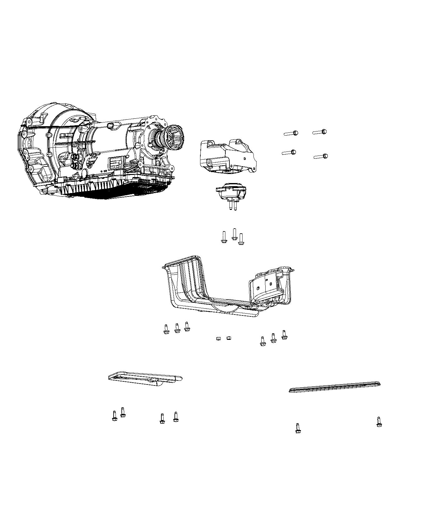 Transmission Support 2WD. Diagram