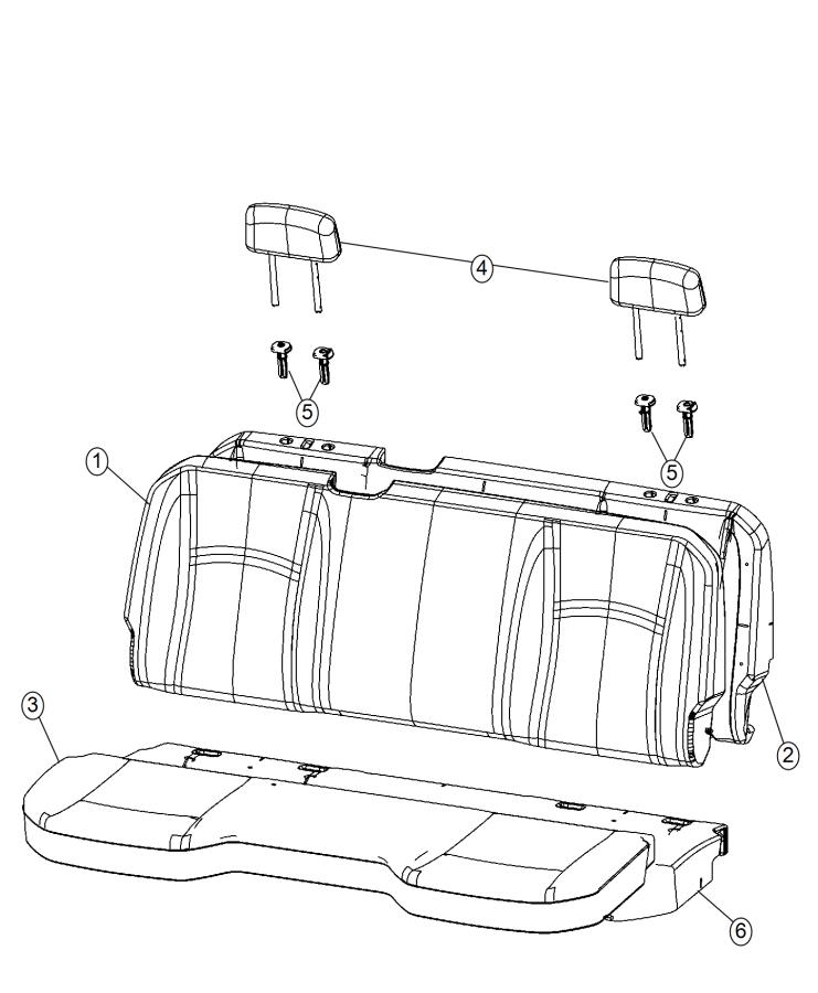 Crew Cab - Bench. Diagram