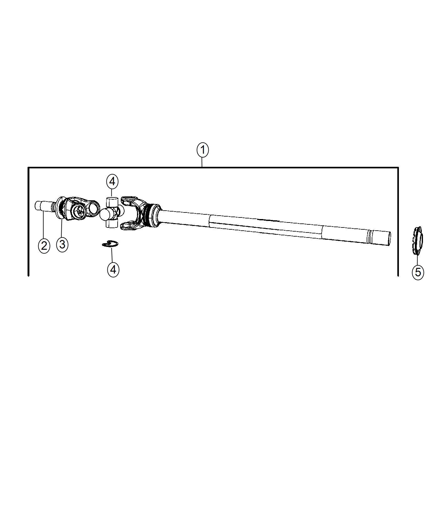 Axle Shafts. Diagram