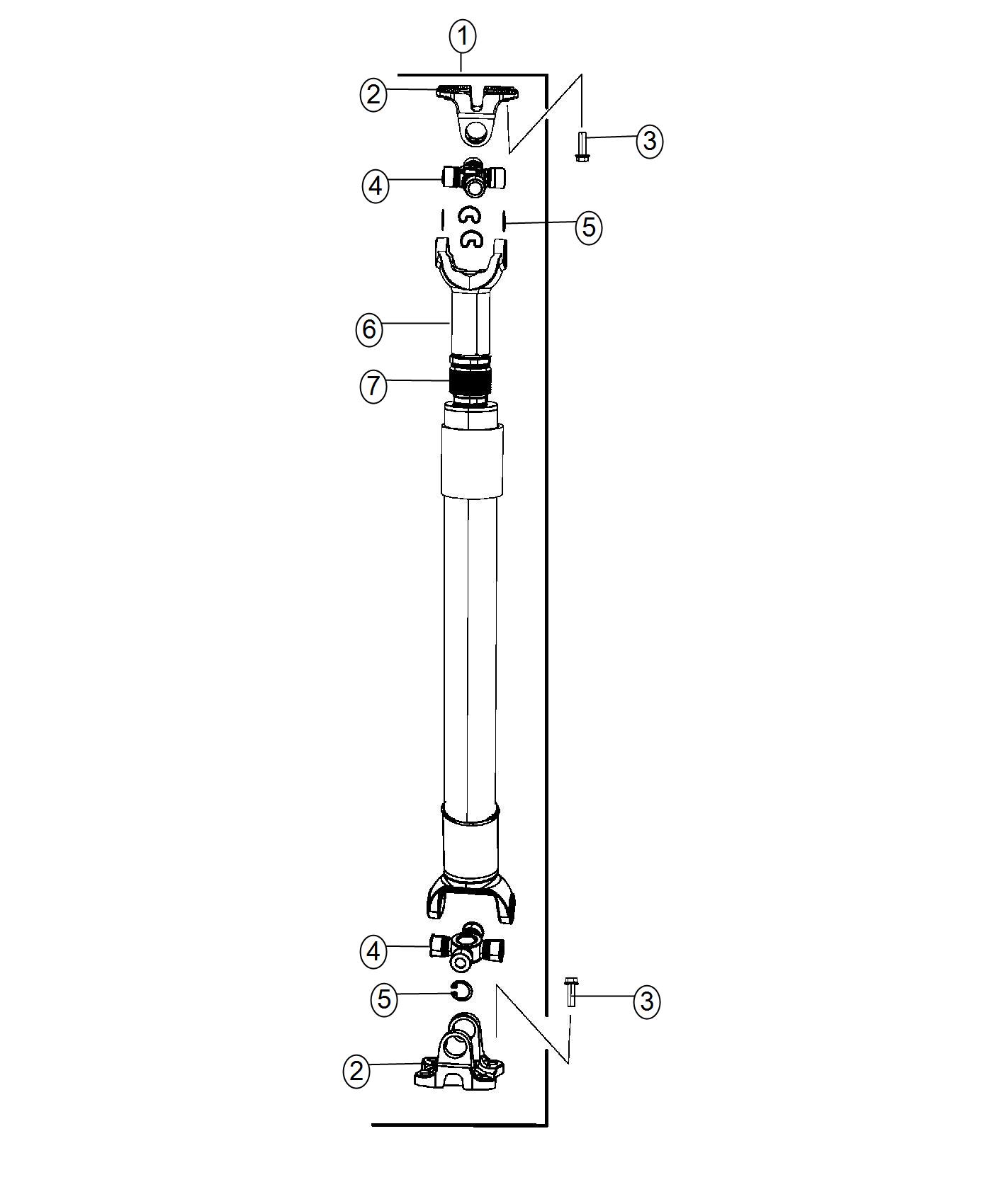 Diagram Shaft, Drive, 1-Piece, Line 0,9, Body 63. for your Ram 5500  