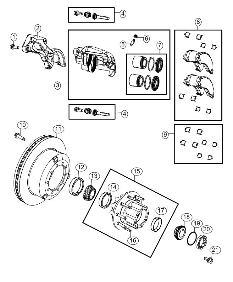 Brakes,Rear Disc. Diagram