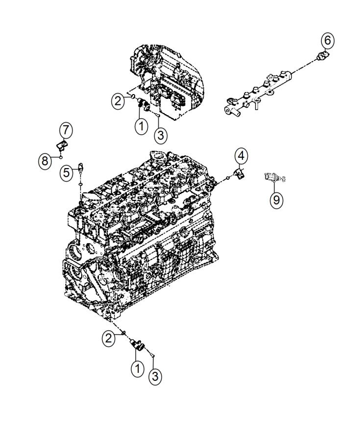 Diagram Sensors, Engine. for your Ram 4500  