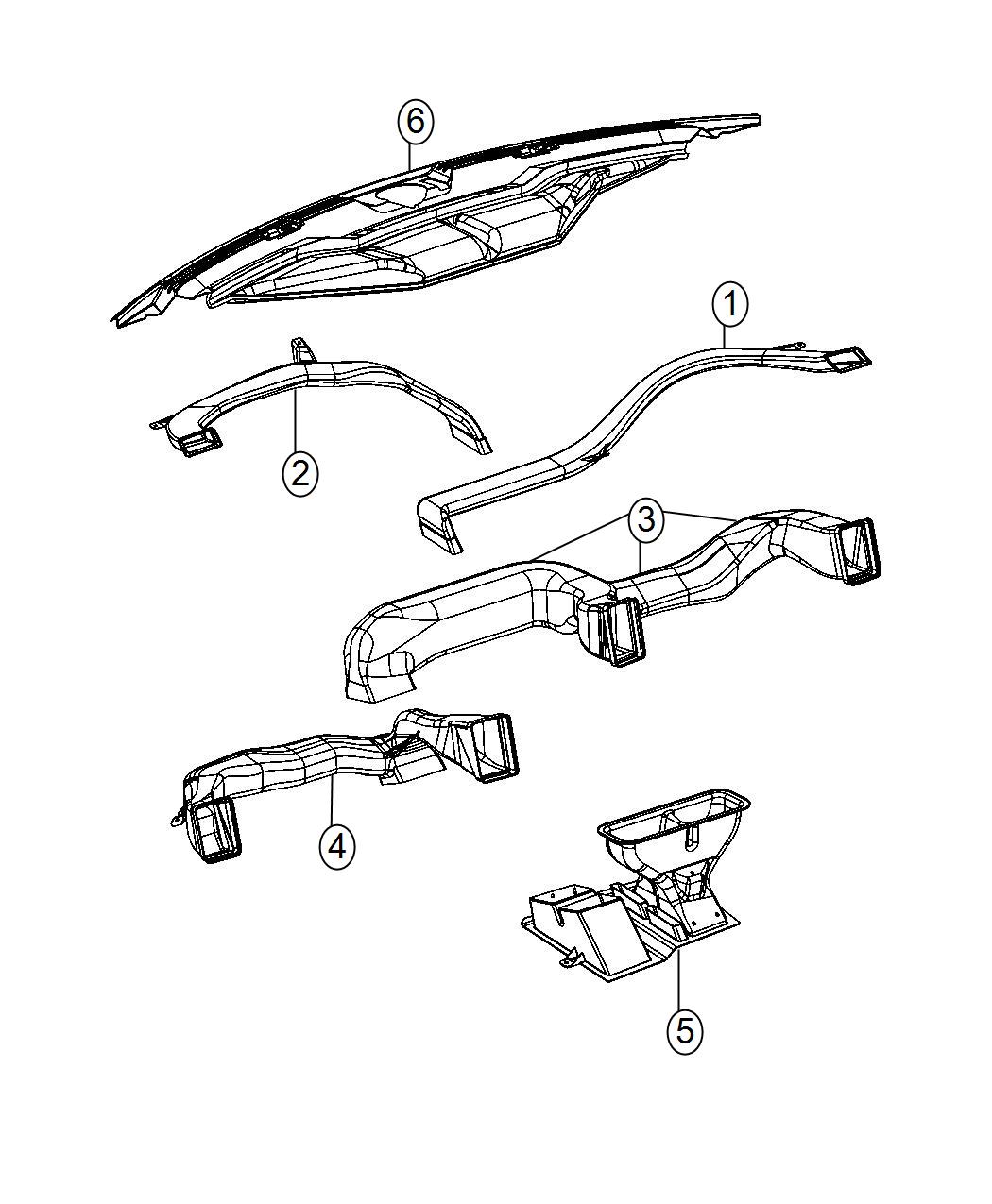 Diagram Ducts Front. for your Chrysler 300  M