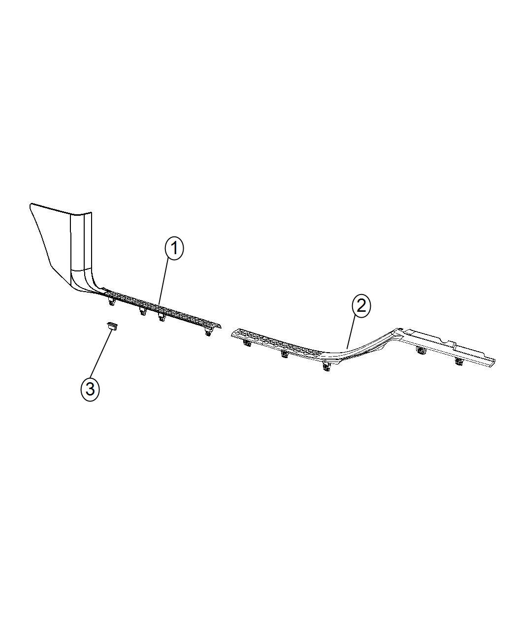 Cowl Side Panel and Scuff Plates. Diagram