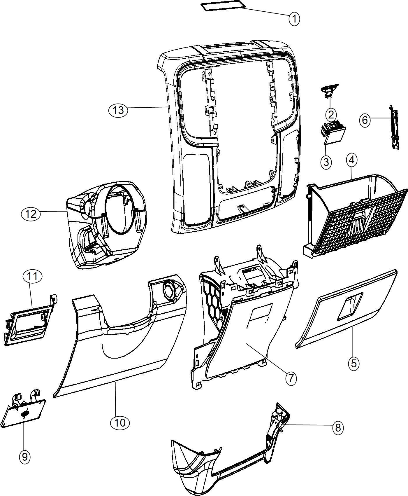 Instrument Panel Trim [Lower]. Diagram