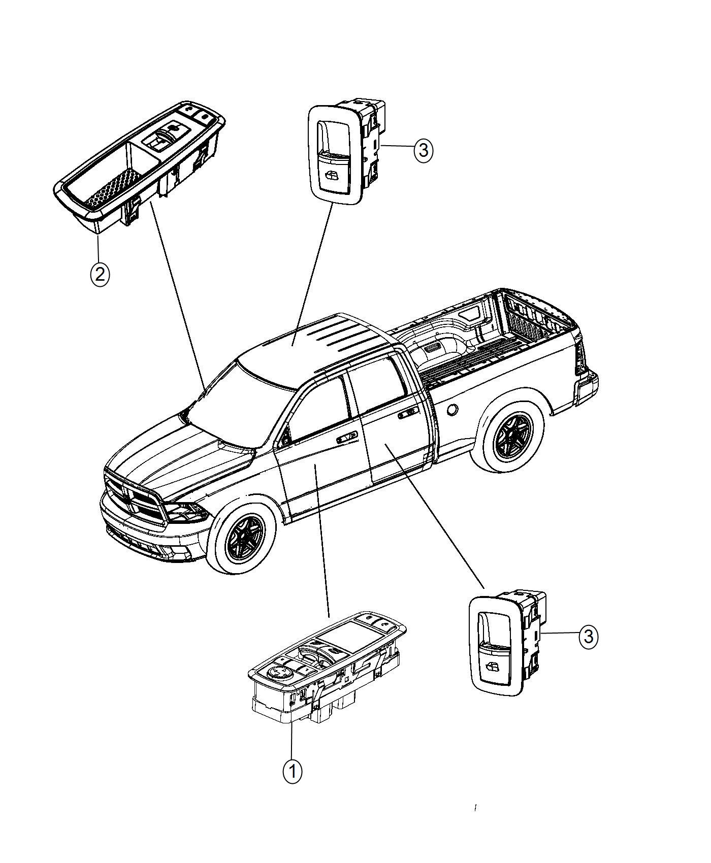 Diagram Switches Doors. for your Dodge Journey  