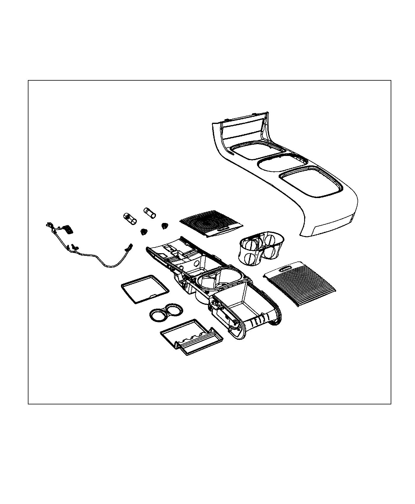 Floor Console Front- Upper, [Super Console]. Diagram