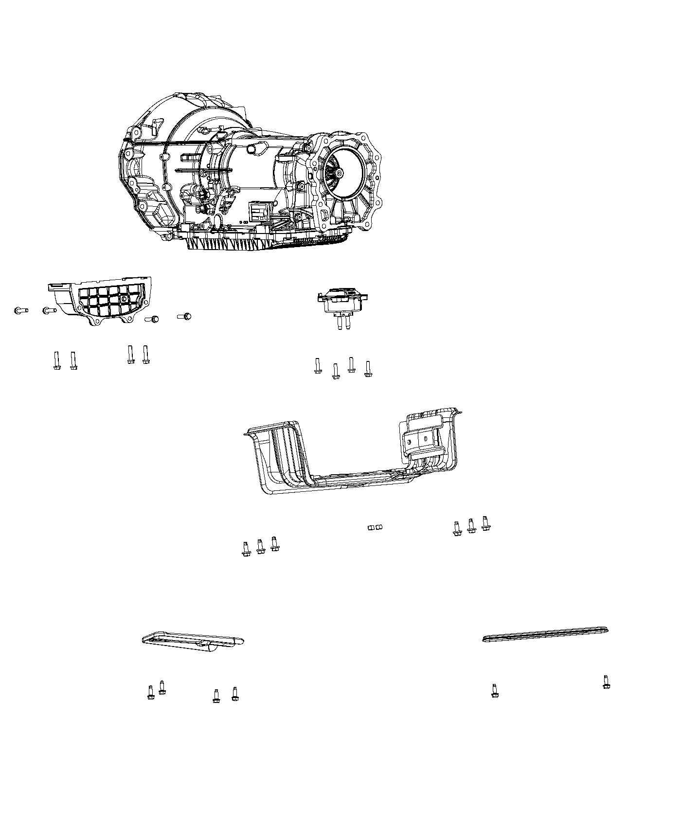 Transmission Support 4WD. Diagram