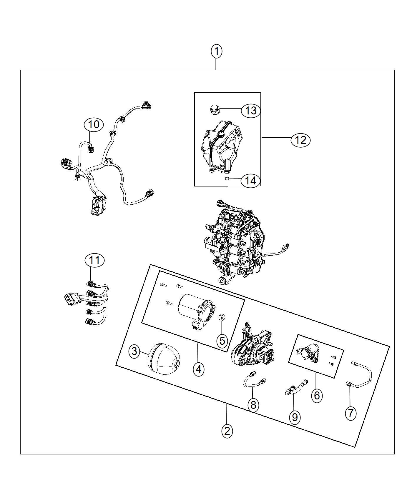 Control Module Serviceable Parts. Diagram