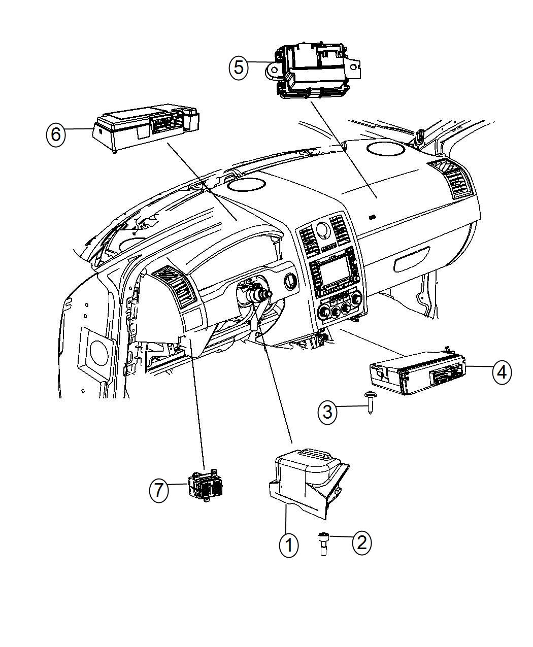 Diagram Modules Instrument Panel. for your 2013 Chrysler 300   
