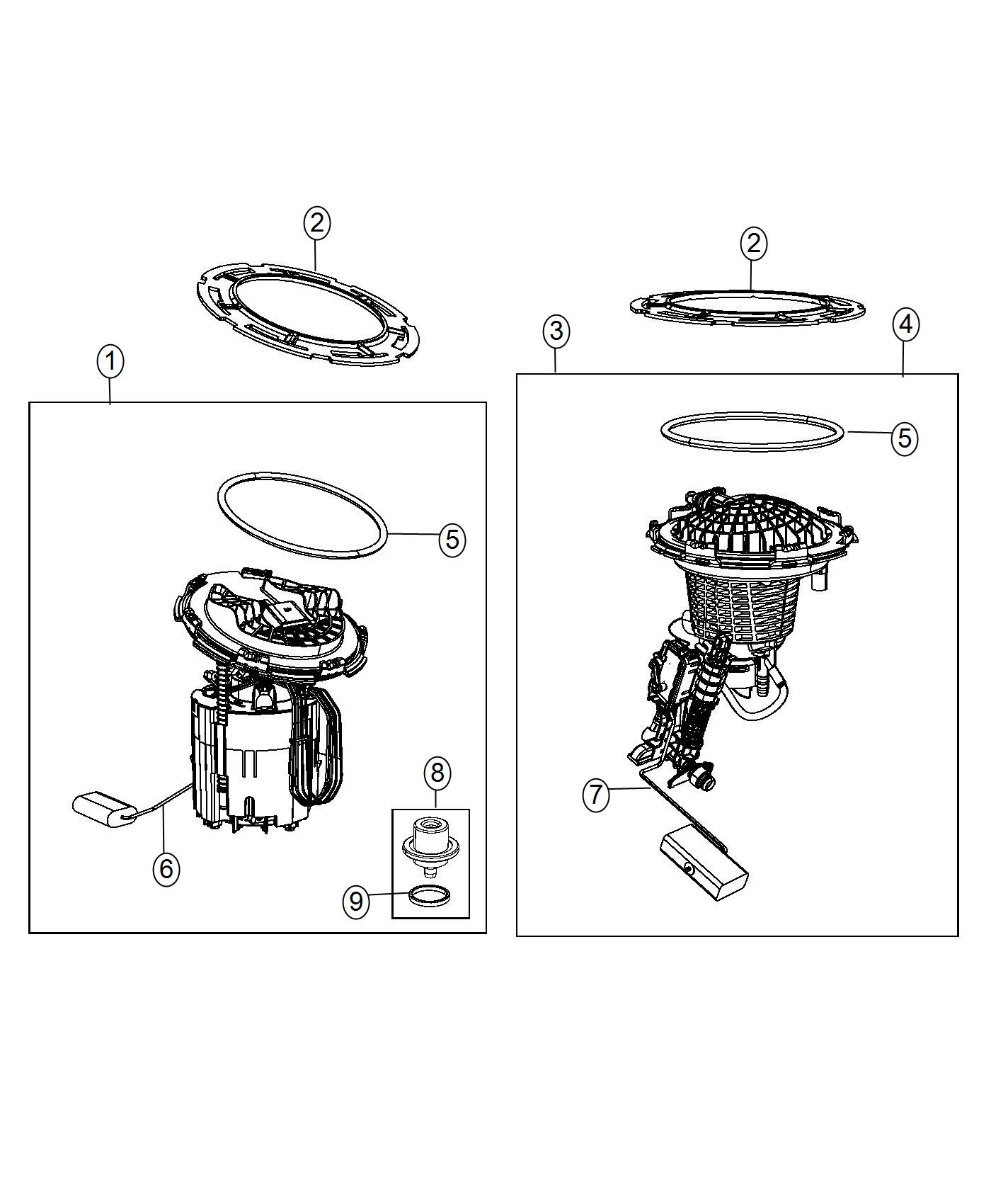 Diagram Fuel Pump Module. for your 2004 Chrysler 300  M 