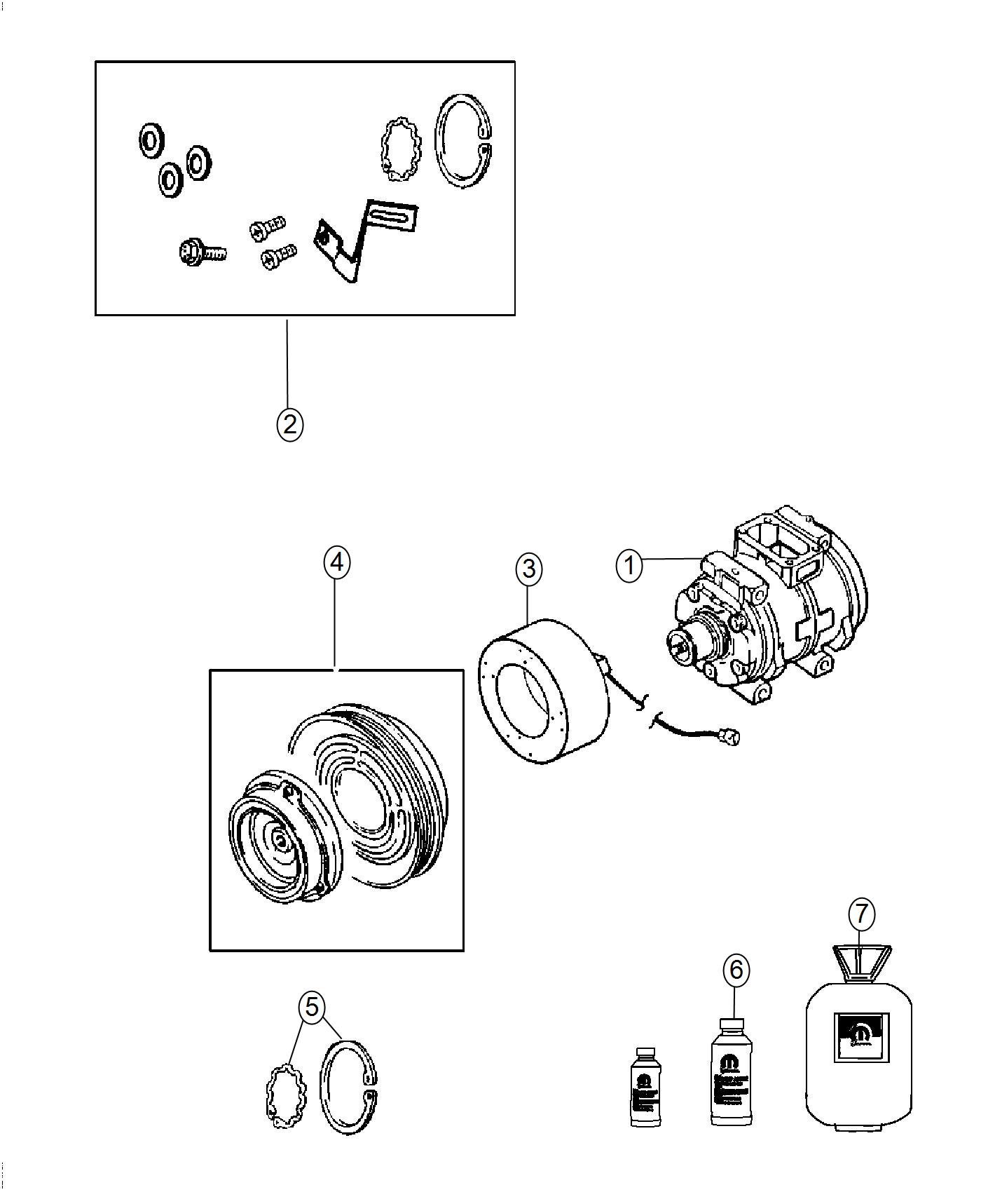 Diagram A/C Compressor. for your Chrysler 300  M