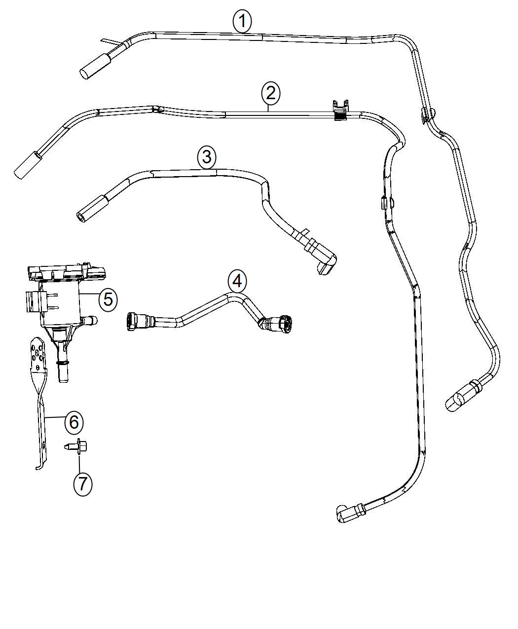Diagram Emission Control Vacuum Harness. for your Dodge