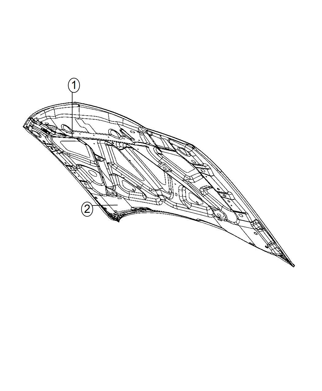 Diagram Hood. for your Dodge Charger  