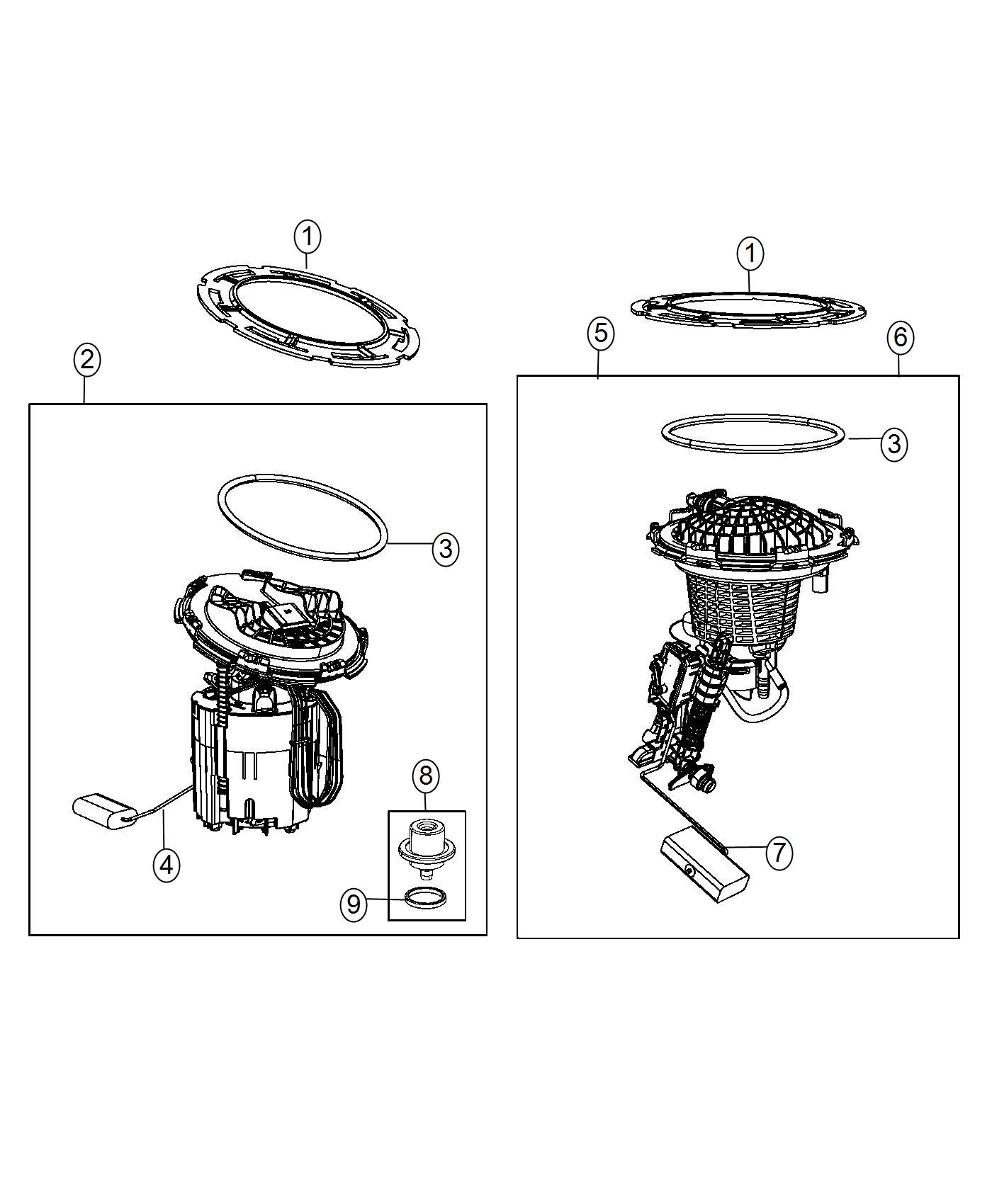 Diagram Fuel Pump Module. for your 2004 Chrysler 300  M 