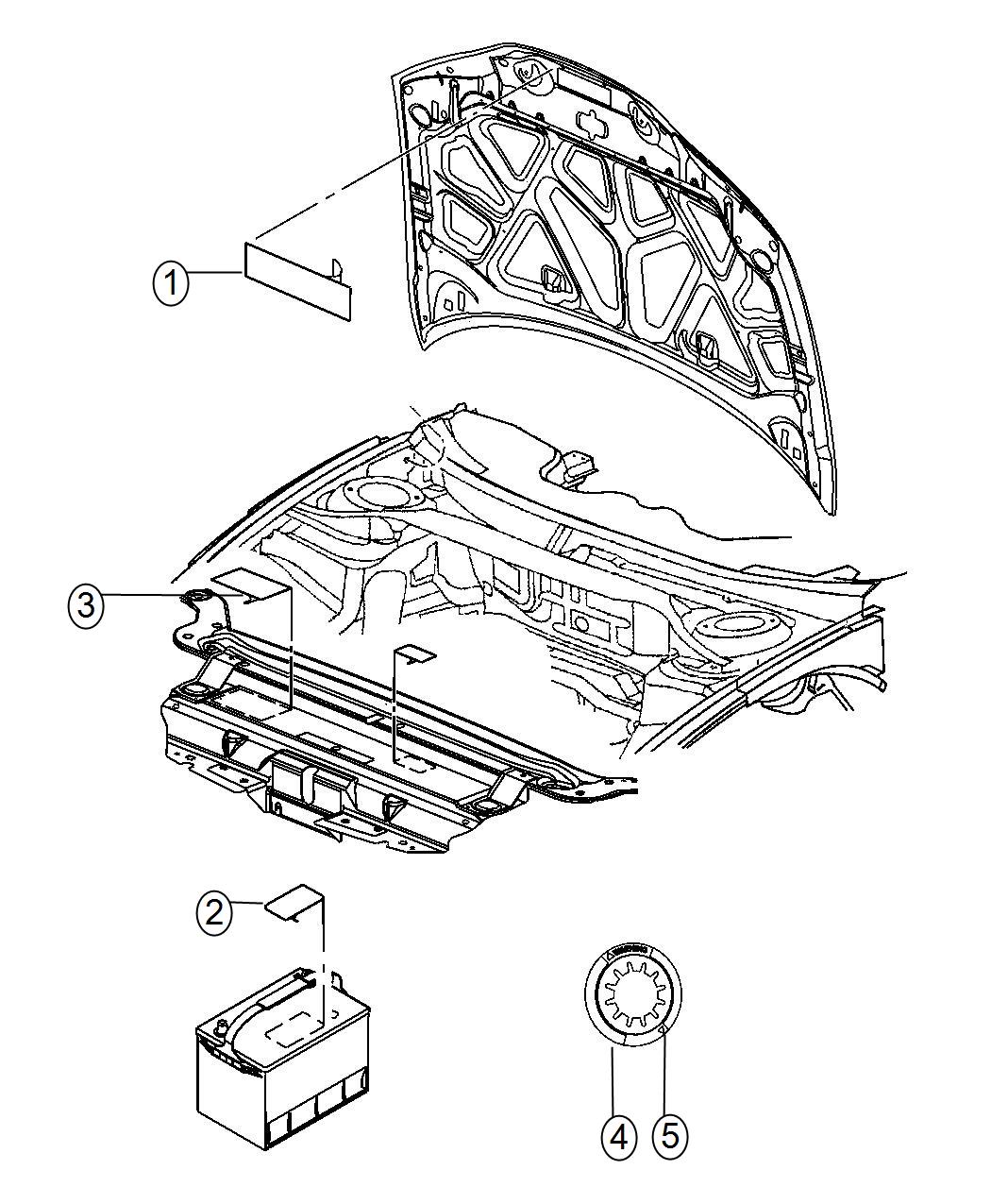 Diagram Engine Compartment. for your 2018 Dodge Charger   