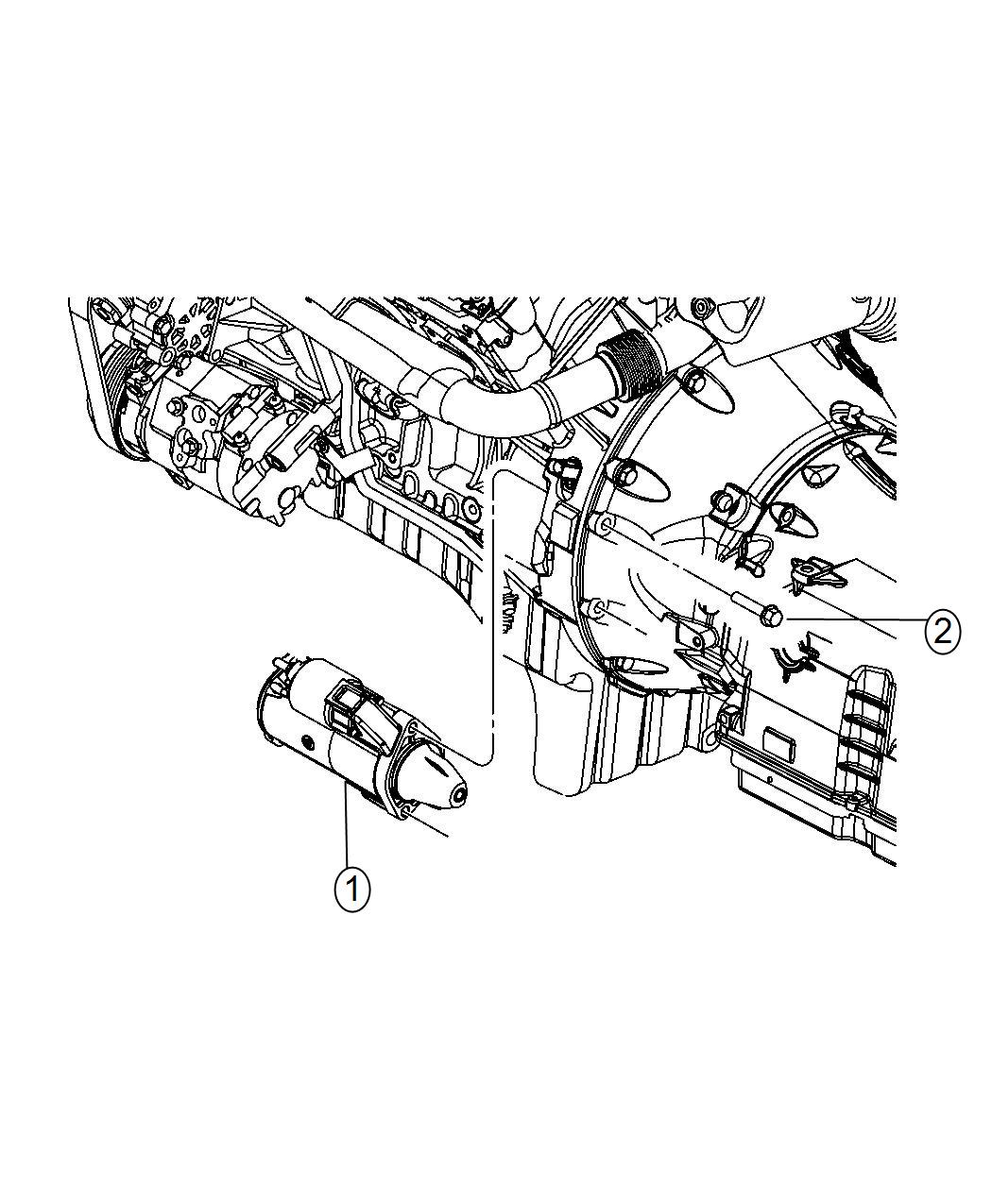 Diagram Starter and Related Parts. for your 2000 Chrysler 300 M  