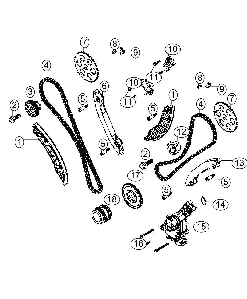 Diagram Timing System 3.0L Diesel [3.0L V6 Turbo Diesel Engine]. for your 2002 Jeep Grand Cherokee   