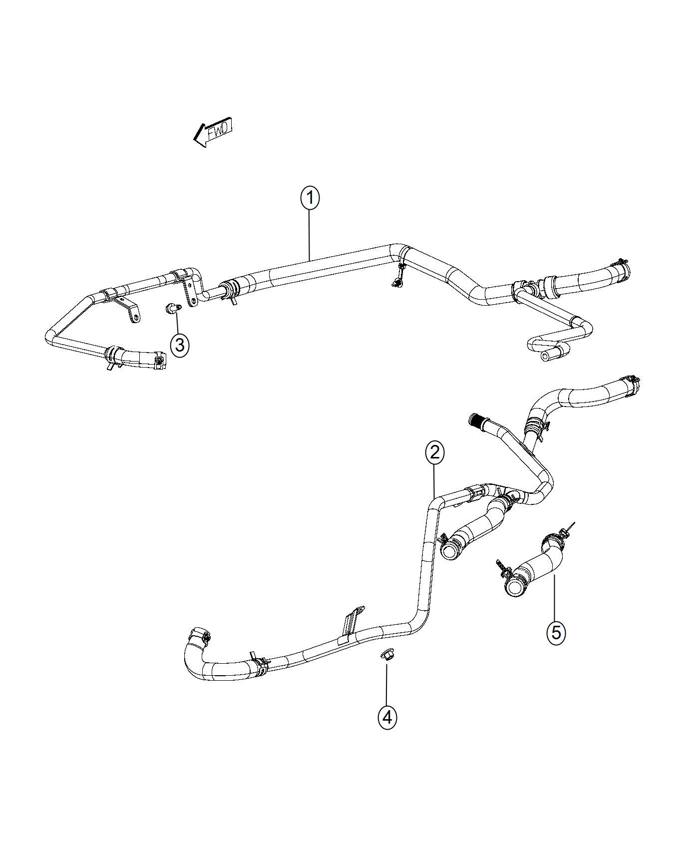 Diagram Heater Plumbing. for your 2000 Chrysler 300   